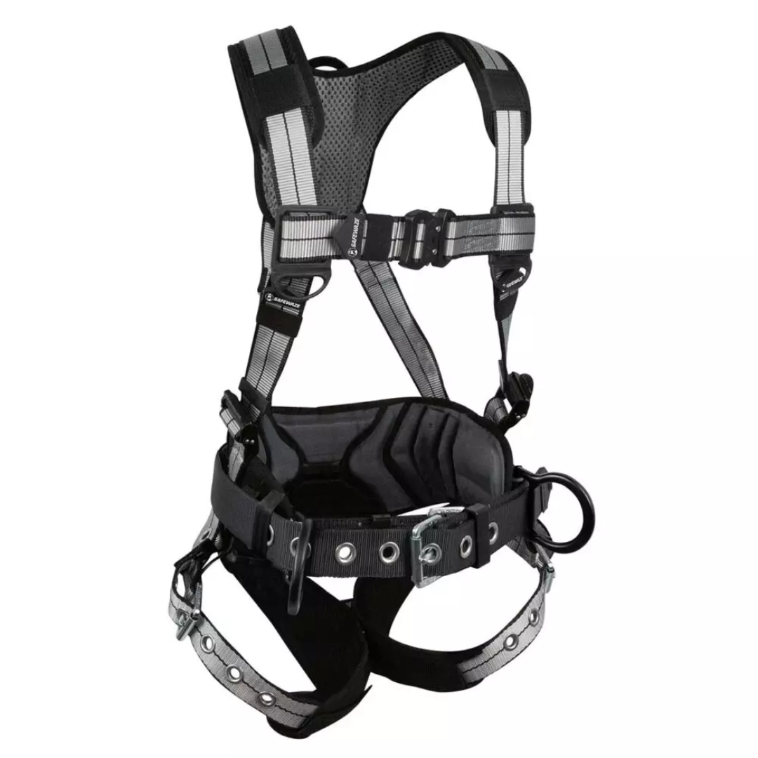Safewaze - PRO+ Slate Construction Harness: Alu 3D, Alu QC Chest, TB Legs