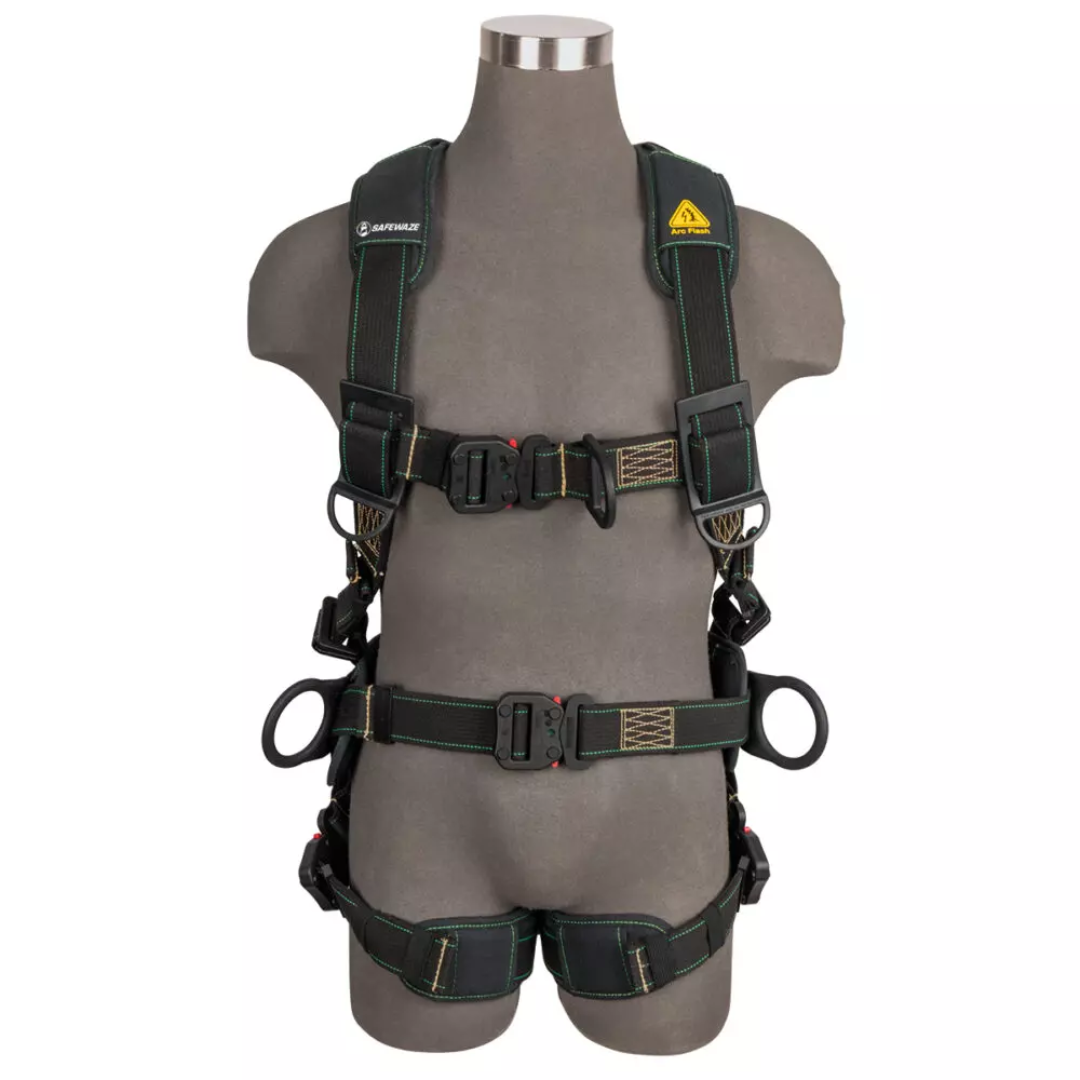Arc Flash Construction Harness: DE 3D, DE QC Chest, DE FD, DE QC Legs