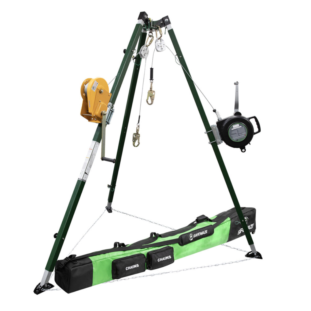 10′ Tech Tripod Kit: 65′ Material Winch, 65′ 3-Way