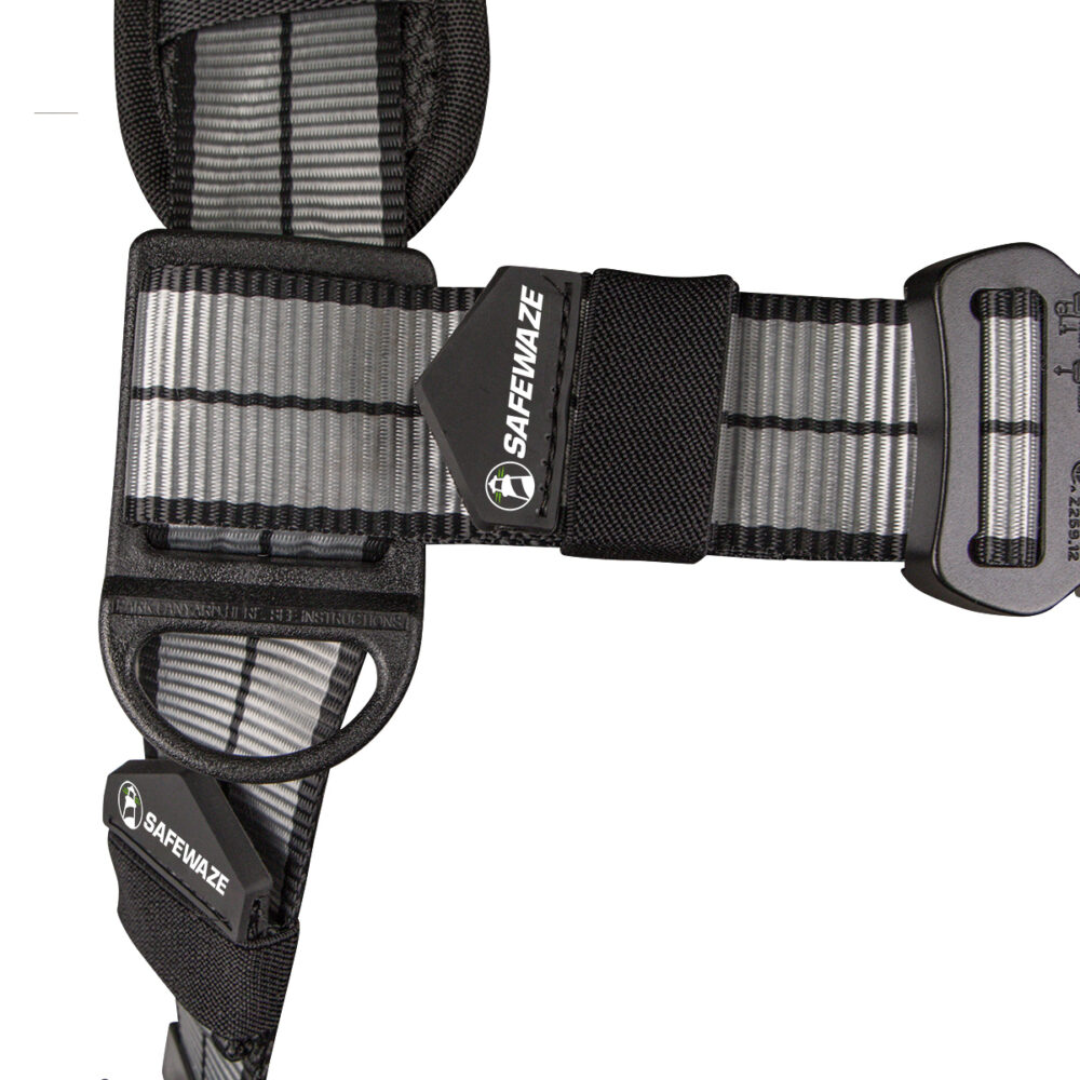 Safewaze - PRO+ Slate Construction Harness: Alu 3D, Alu QC Chest/Legs, Trauma Relief