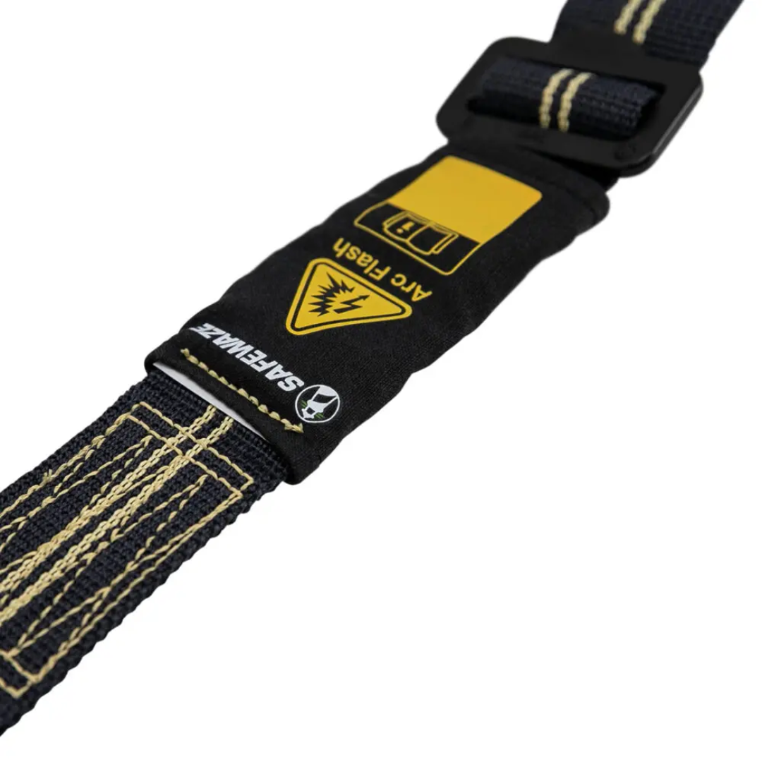 Arc Flash 4′-6′ Aramid Web Restraint Lanyard with DE Snap Hooks