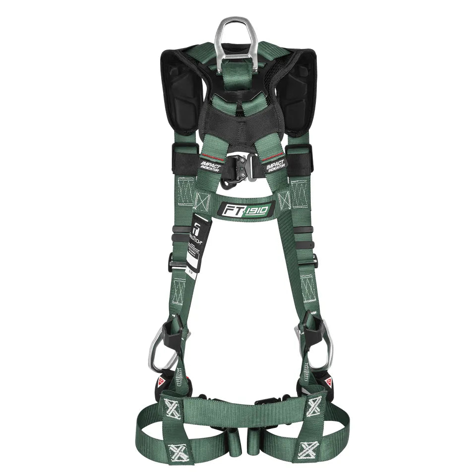FT-1910 4D Climbing Non-Belted Full Body Harness, Quick-Connect Leg Adjustment