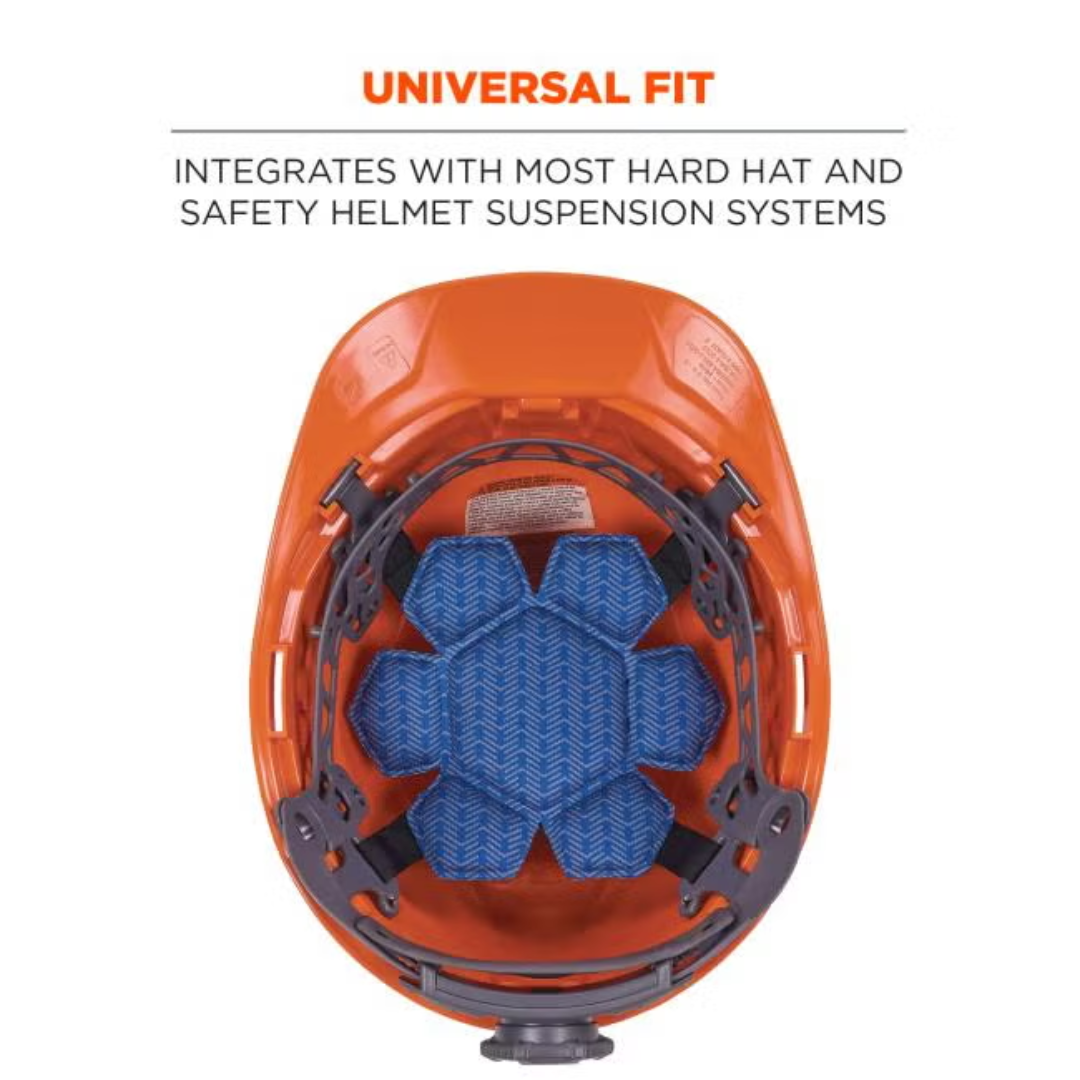 Chill-Its 6612 Hard Hat Cooling Top Pad - Moisture-Wicking (3-Pack)