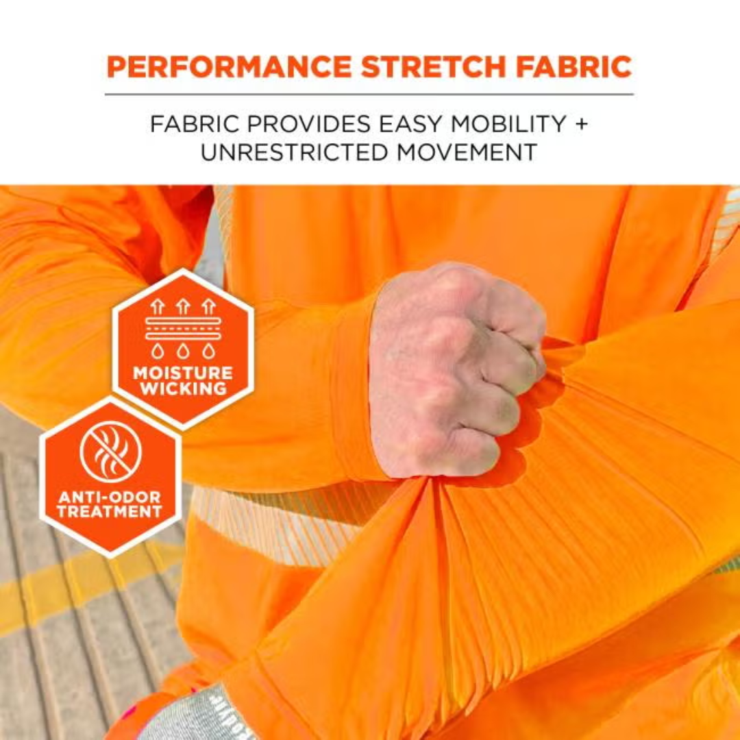 Chill-Its 6688 Cooling Hi-Vis Sun Shirt with UV Protection - Type R, Class 2