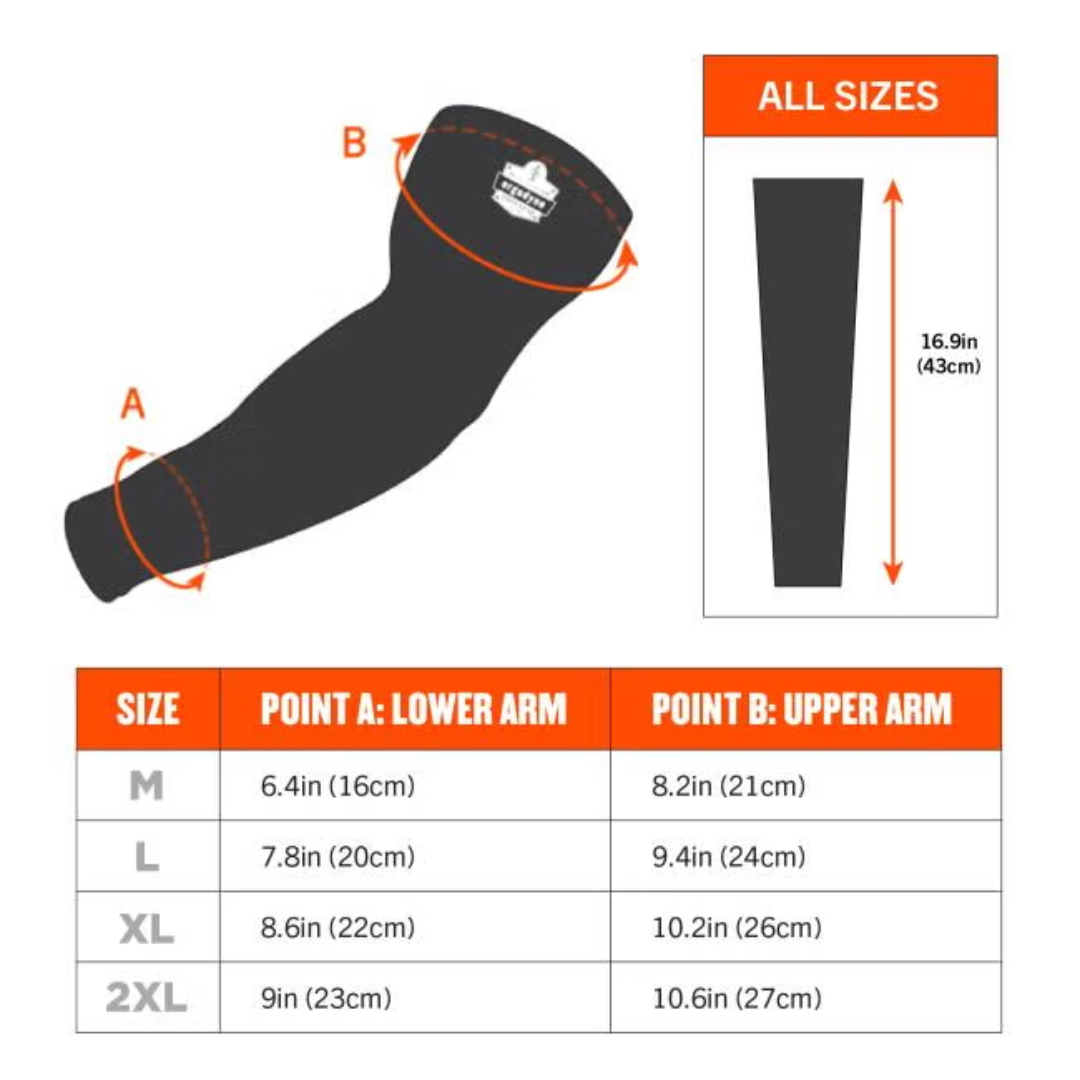 Chill-Its 6691 Cooling Arm Sleeves - Box-Handling Grip (Pair)