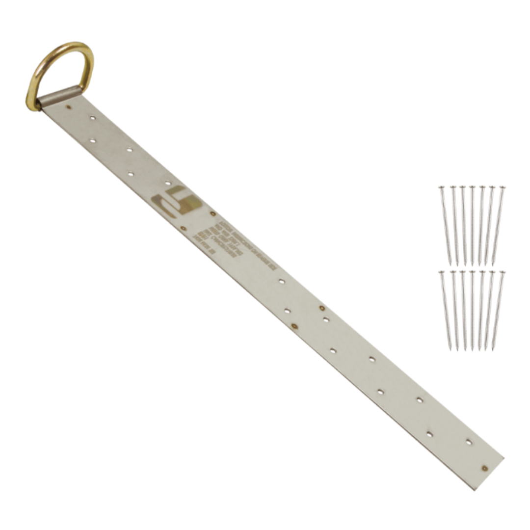 FallTech - 17" Single-D Permanent Roof Anchor for Wood
