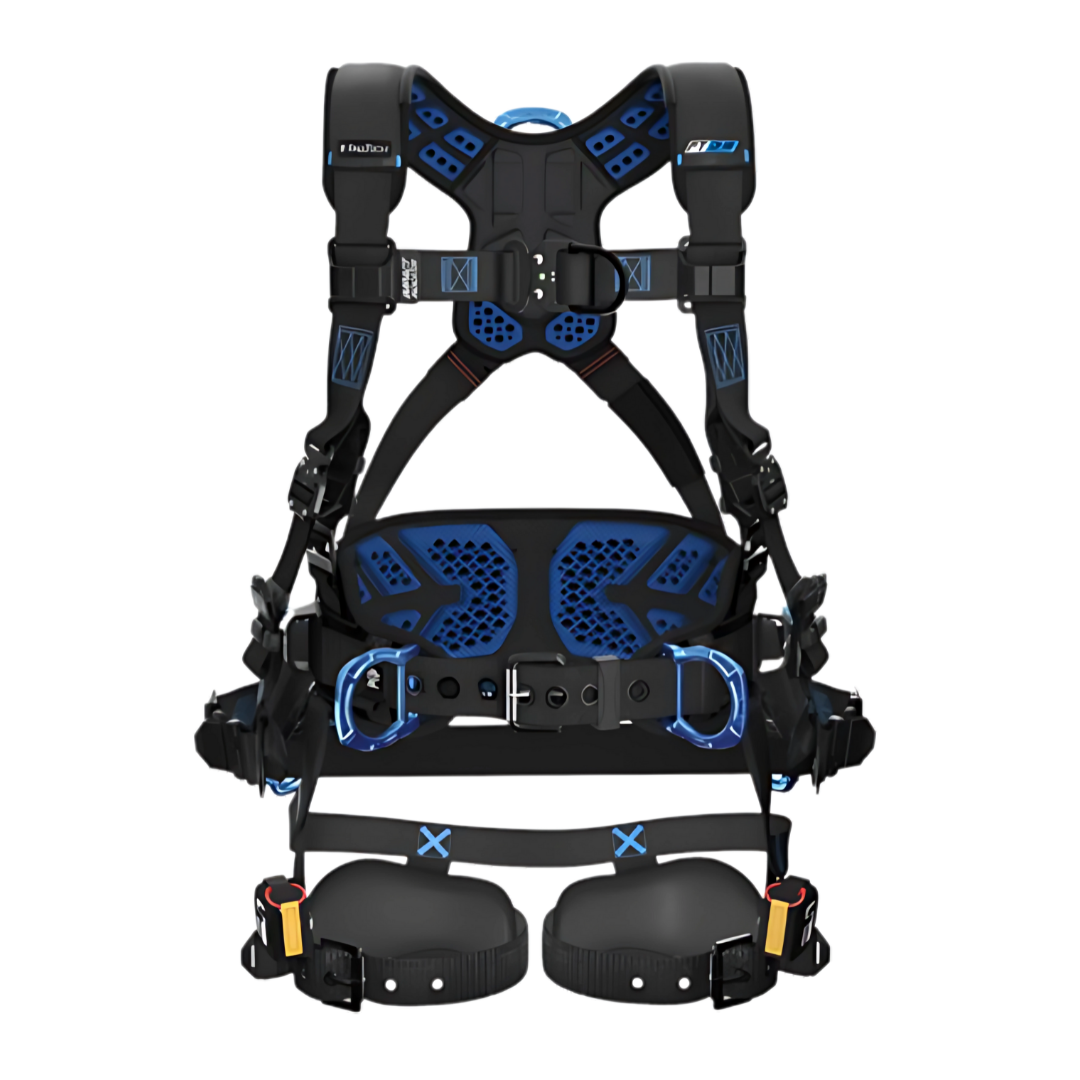 Carbon FT-One Tower 6D Tower Climber Full Body Harness, Tongue Buckle Leg Adjustments