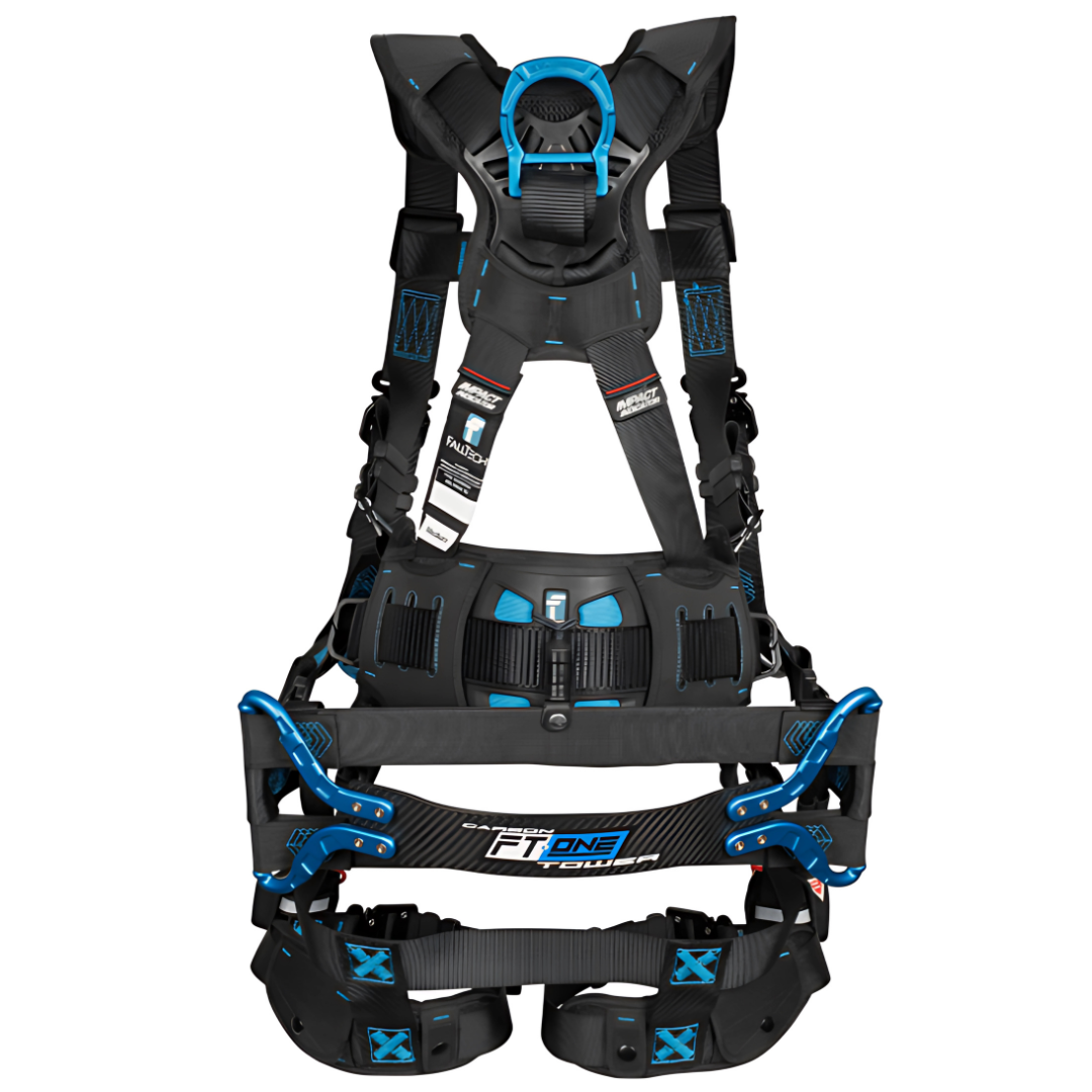 Carbon FT-One Tower 6D Tower Climber Full Body Harness, Quick-Connect Leg Adjustments