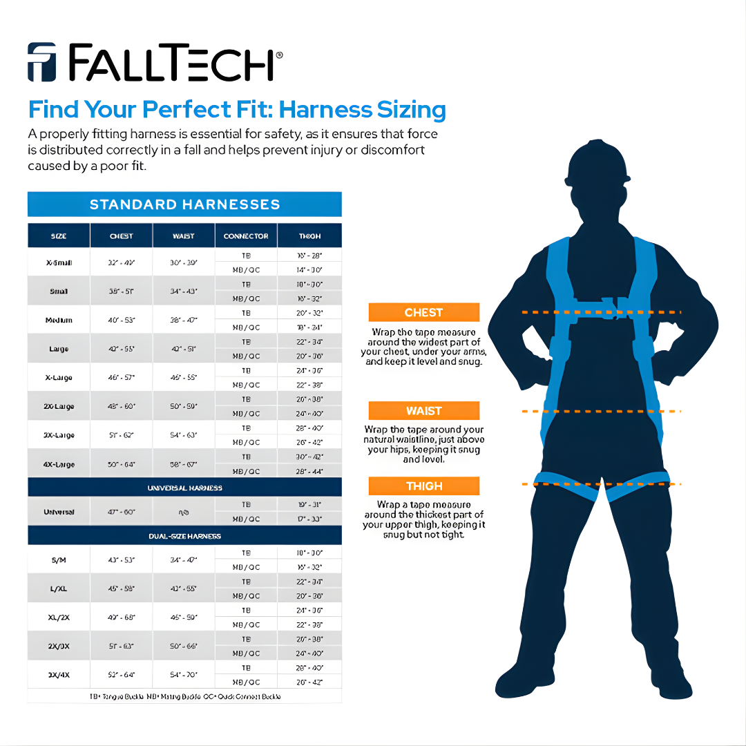 FT-Arc™ Flash 4D Construction Climbing Full Body Harness | FallTech