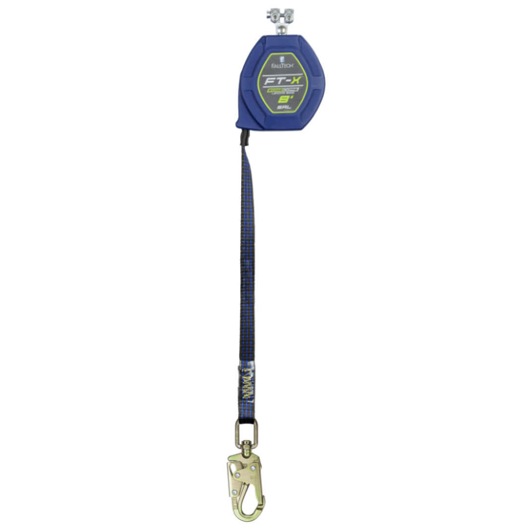 8' FT-X EdgeCore Class 2 Leading Edge Personal SRL-P, Replacement-leg with Steel Swivel Snap Hooks with SpeedLink