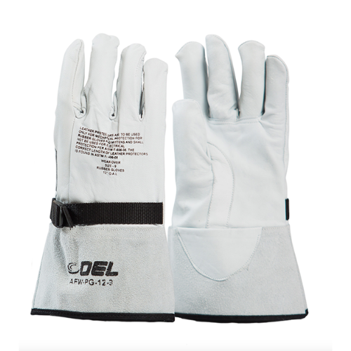 AFW-PG-14 - 14" Length, goatskin Gauntlet (Full Sizes 8-12)  (Class 3 & 4 glove) - Cover Gloves