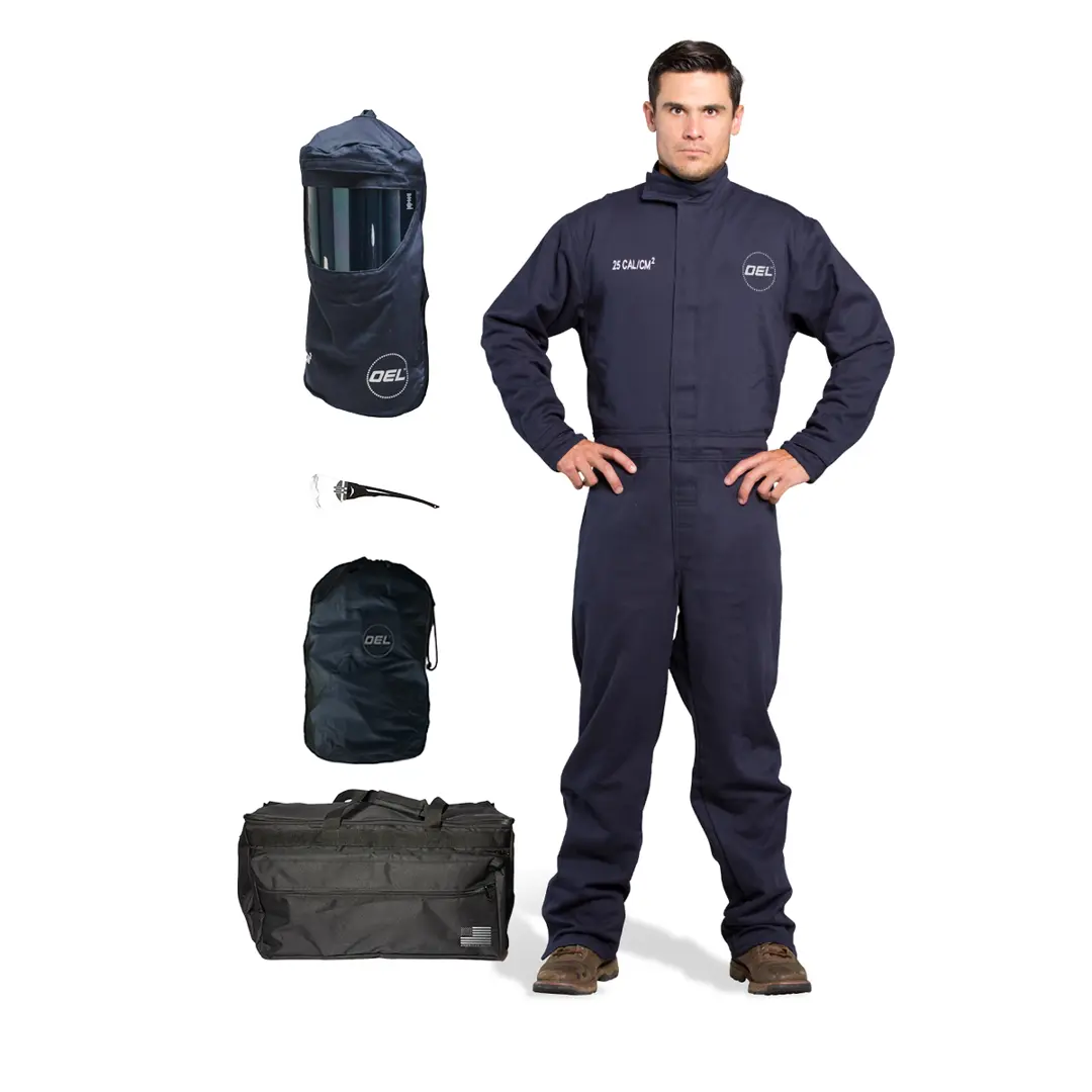 AFW25F-NFC - 25 Cal FR Shield Coveralls Kit -Switchgear hood w/ Fans
