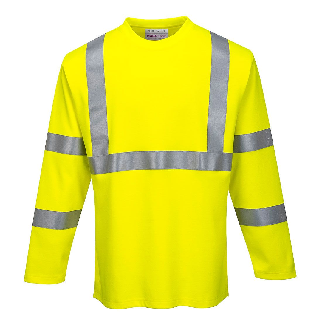FR96 - Modaflame Knit Hi-Vis FR Long Sleeve T-Shirt | Portwest