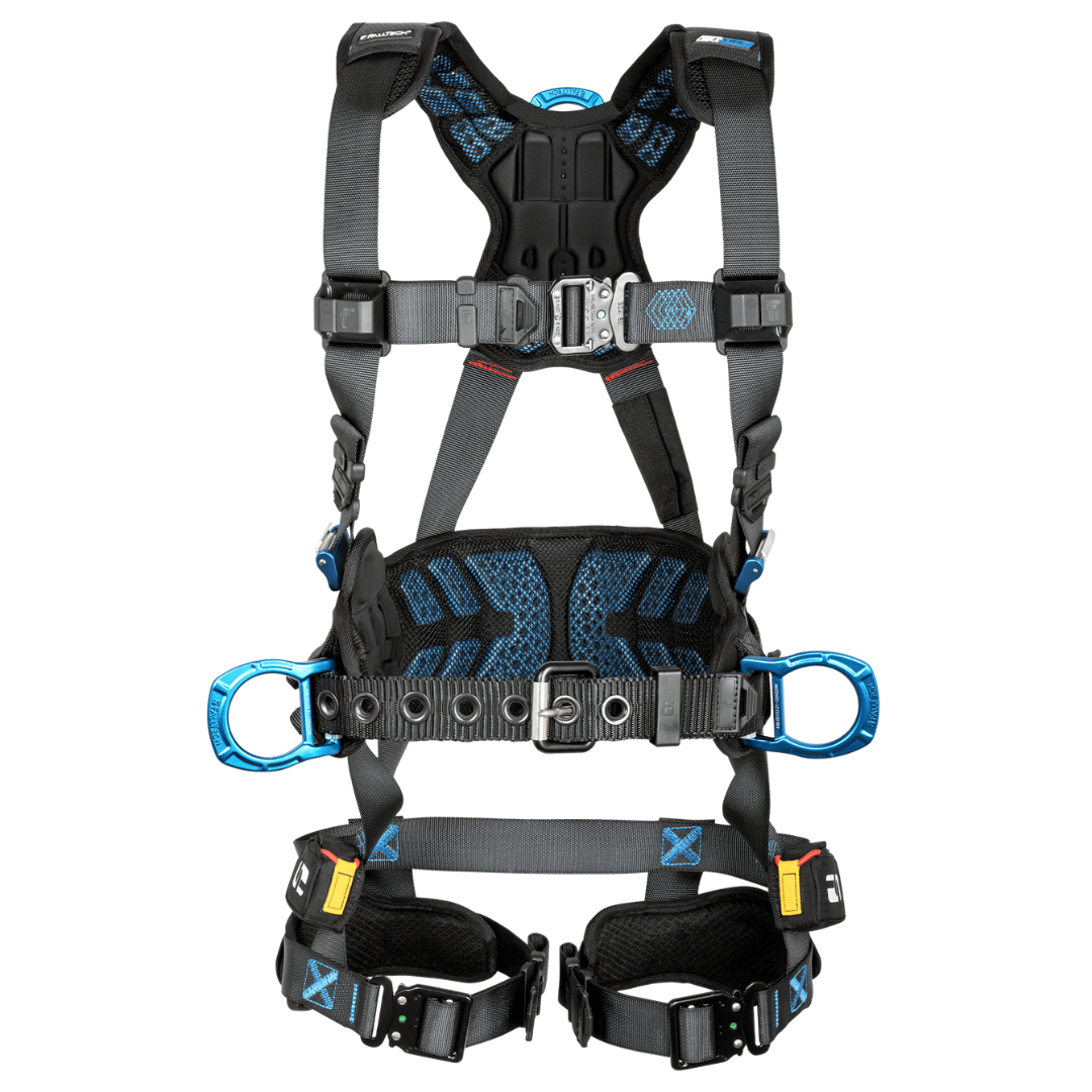 8123BQC - FT-One™ 3D Construction Belted Full Body Harness, Quick Connect Adjustments