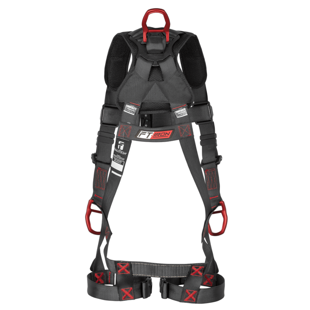8142QC - FT-Iron 3D Standard Non-belted Full Body Harness, Quick Connect Buckle Leg Adjustment
