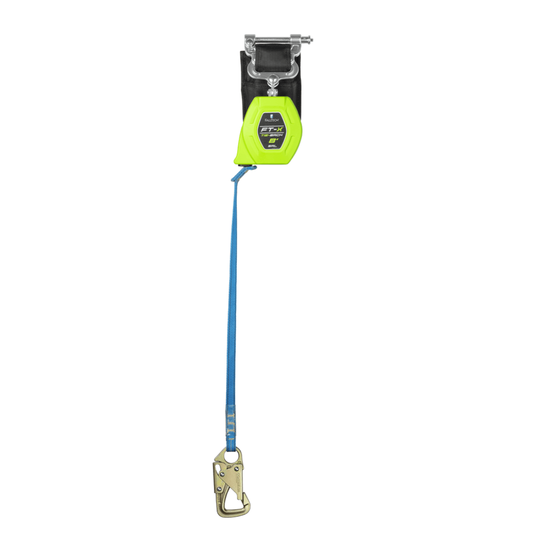 84308SP8S - 8' FT-X™ Web Tie-Back Class 1 Personal SRL-P, Single-leg with Steel 5k Snap Hook