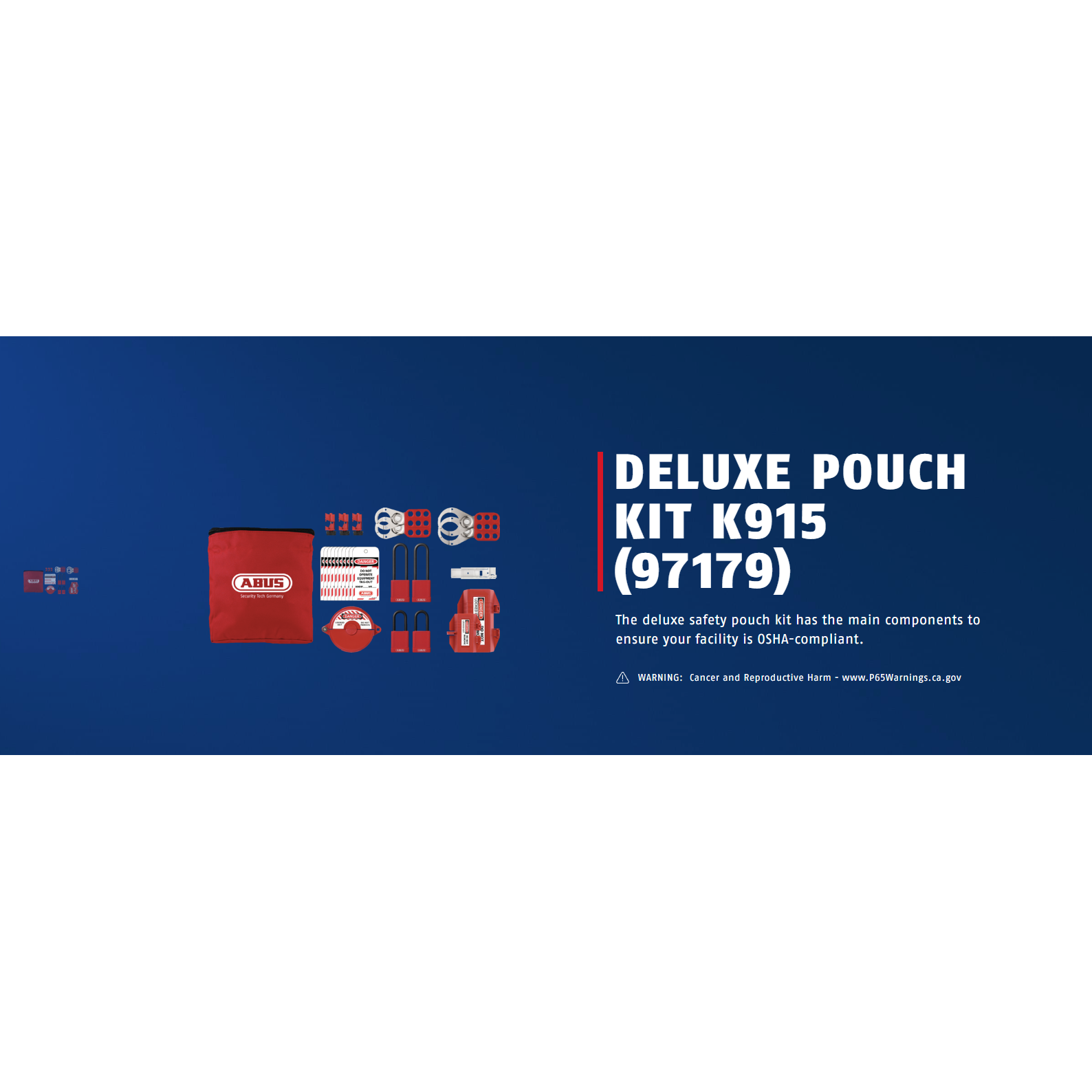 ABUS K915 Deluxe Safety Pouch Lockout Bag Kit