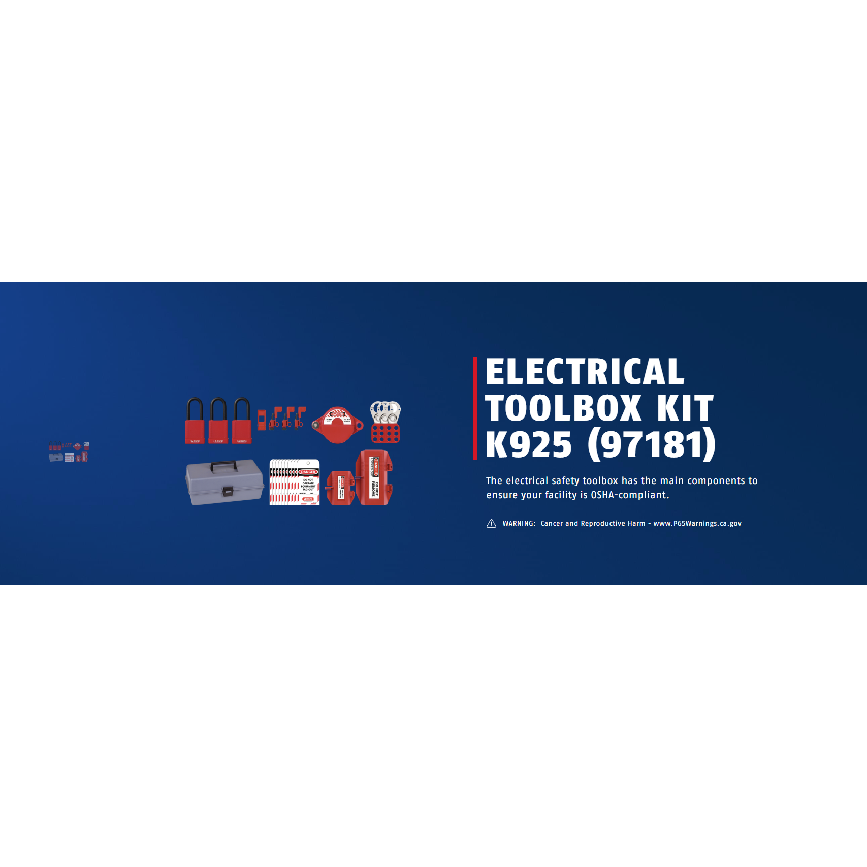 ABUS Electrical Lock Out Toolbox Kit K925 (97181)