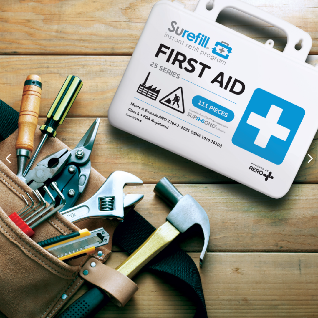 Surefill 25 Series ANSI A First Aid Kit – Weatherproof Case