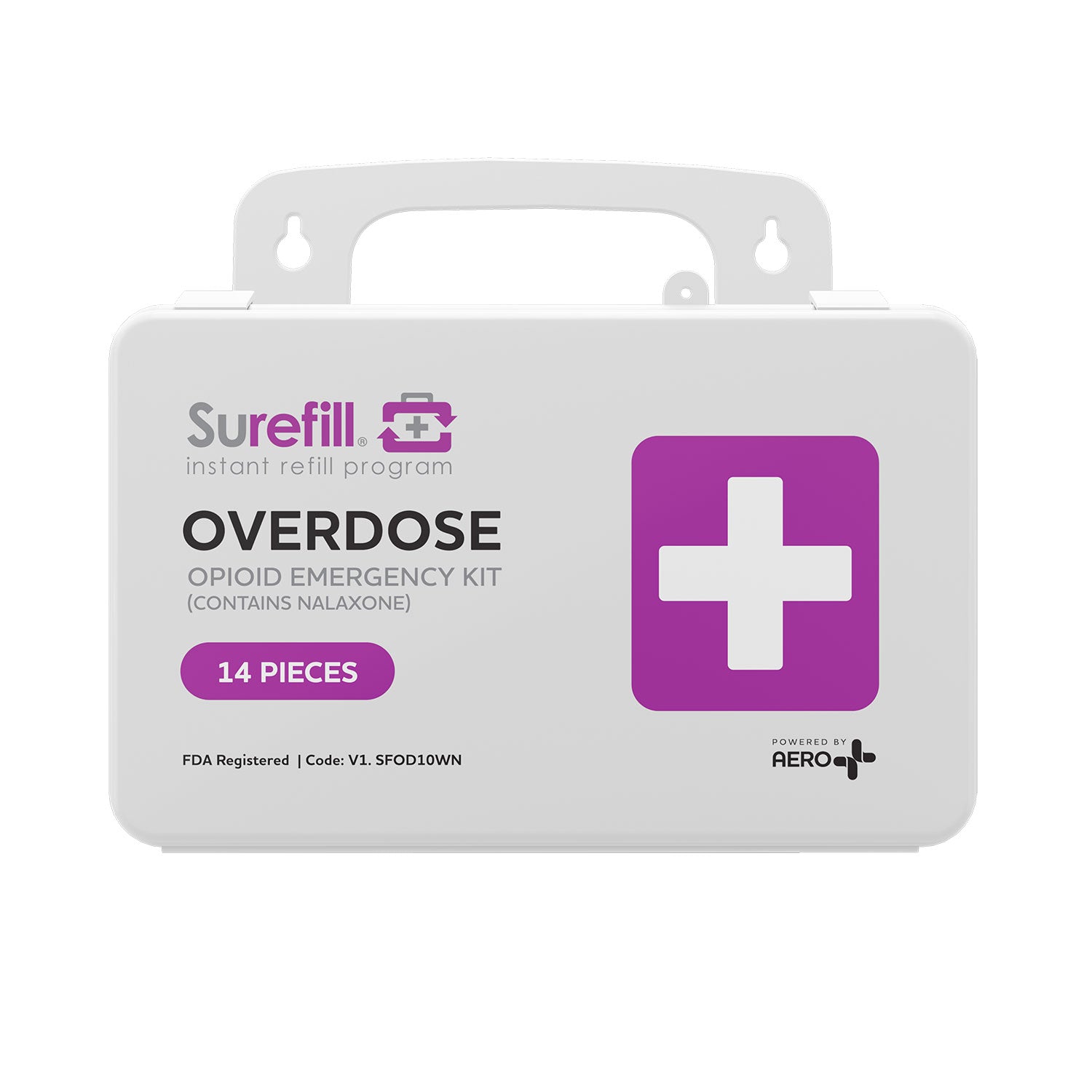 SUREFILL Opioid Overdose Kit – Plastic Case