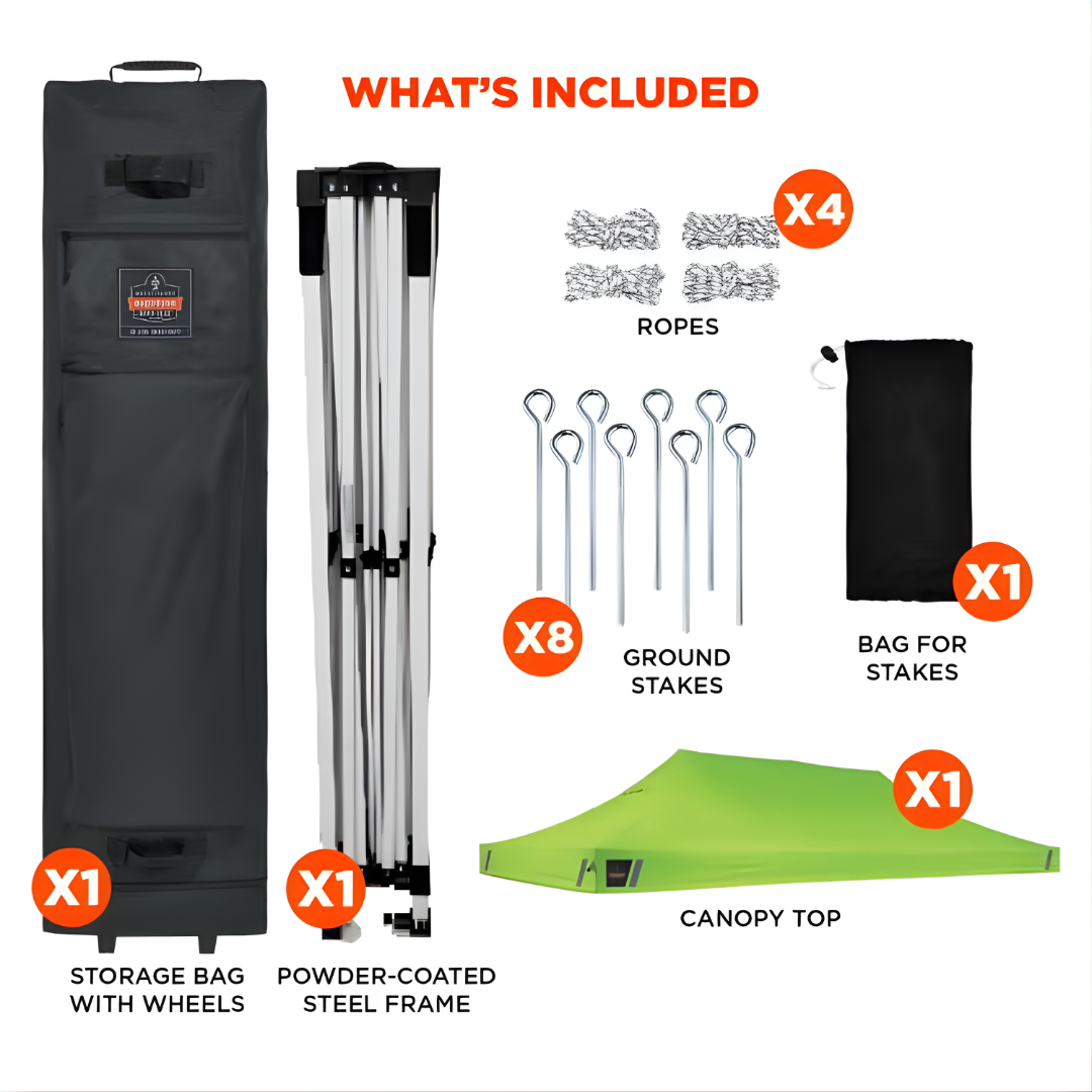 Shax 6004 - Heavy-Duty Pop-Up Tent - 10ft x 20ft