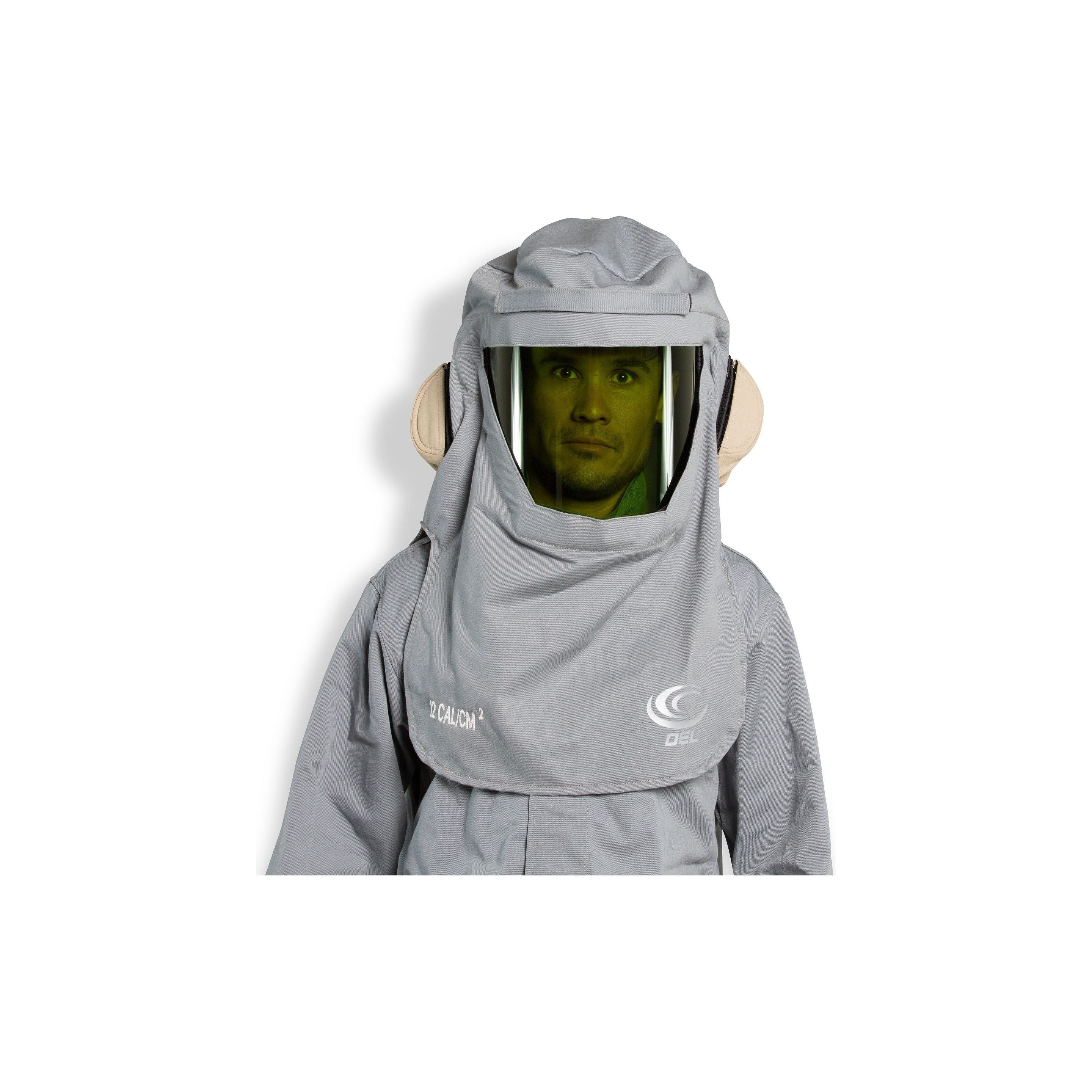 AFW017PROFAN - 12 CAL ARC FR Shield Hood W Fan (One Size Fits All)