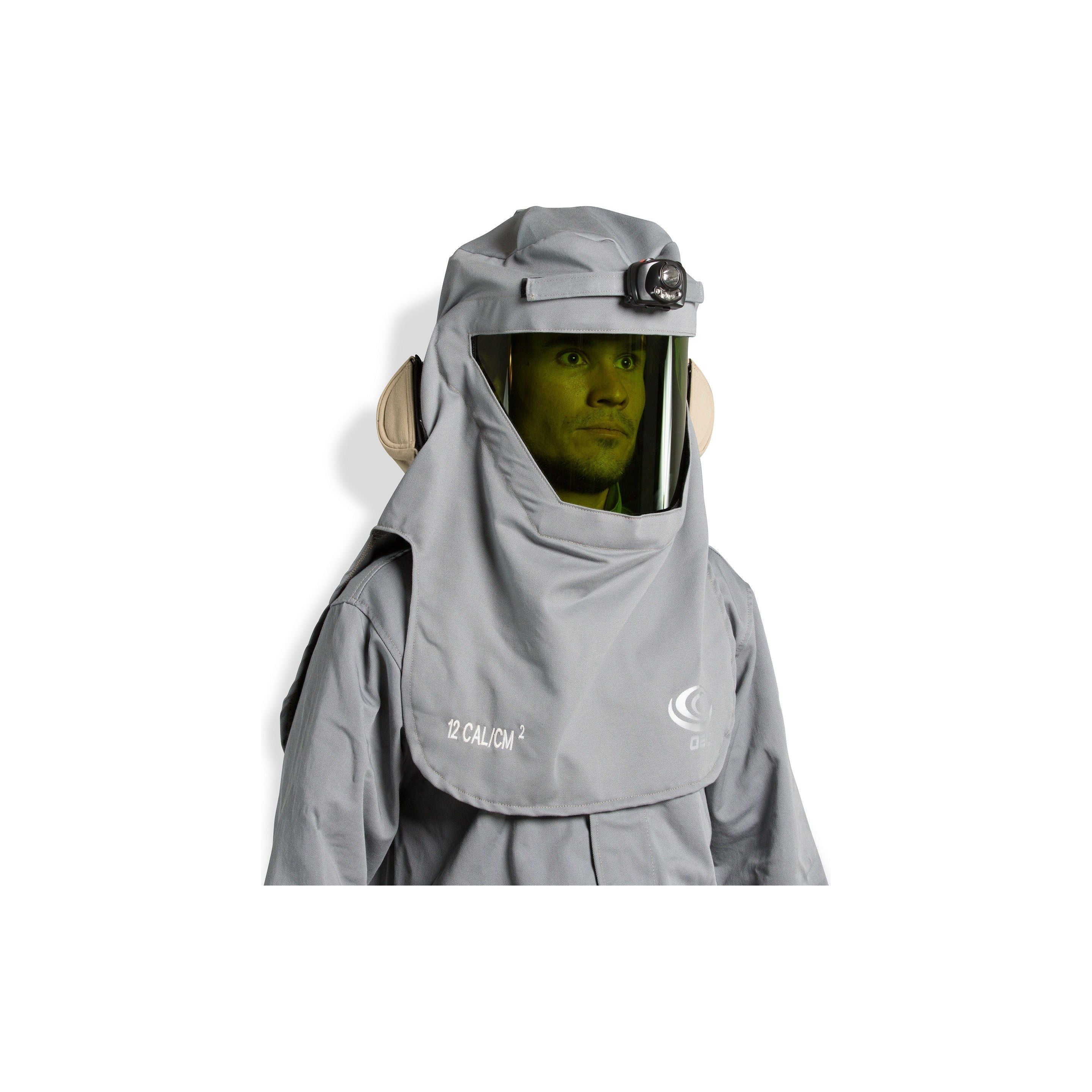 AFW017PROFAN - 12 CAL ARC FR Shield Hood W Fan (One Size Fits All)