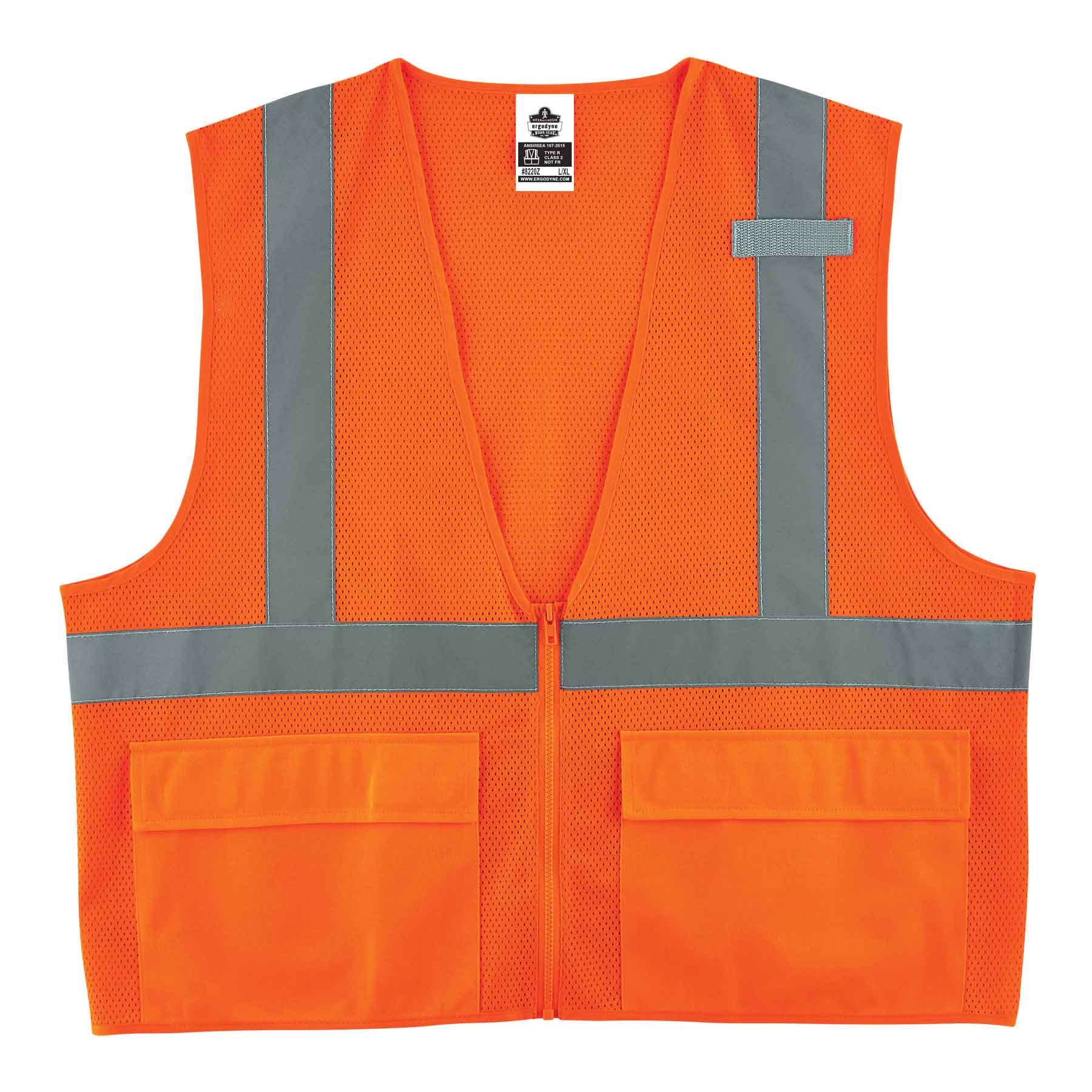 GloWear 8220Z Type R Class 2 Standard Mesh Vest - Pack of 6