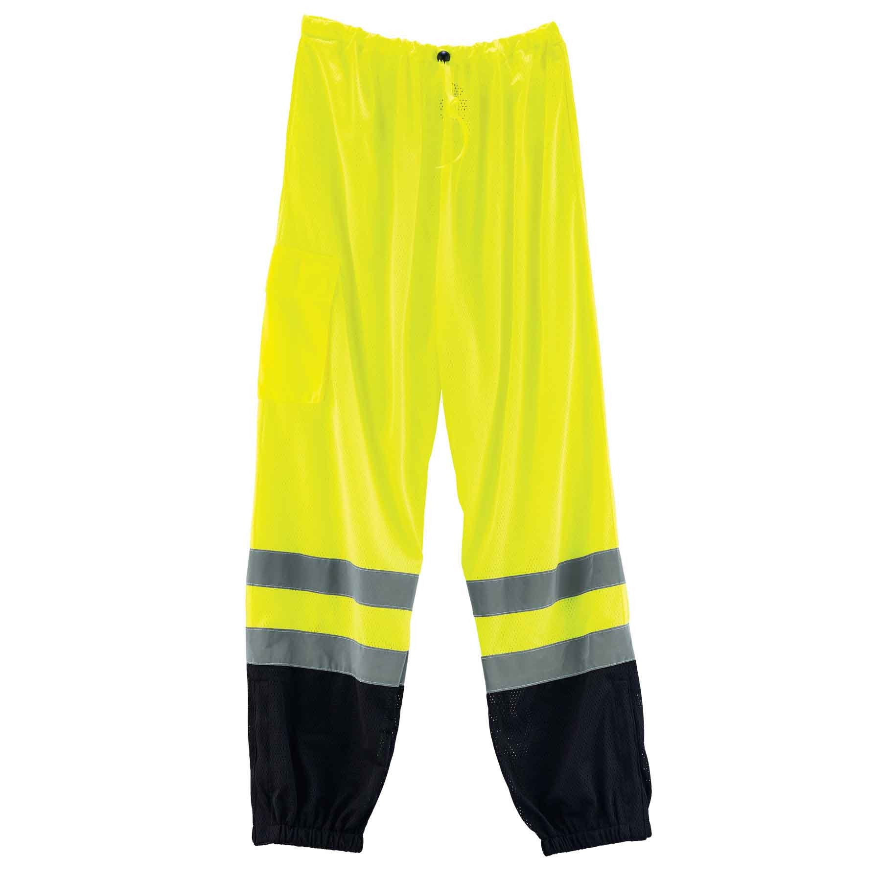 GloWear 8910BK Supplemental Class E Black Bottom Hi-Vis Pants