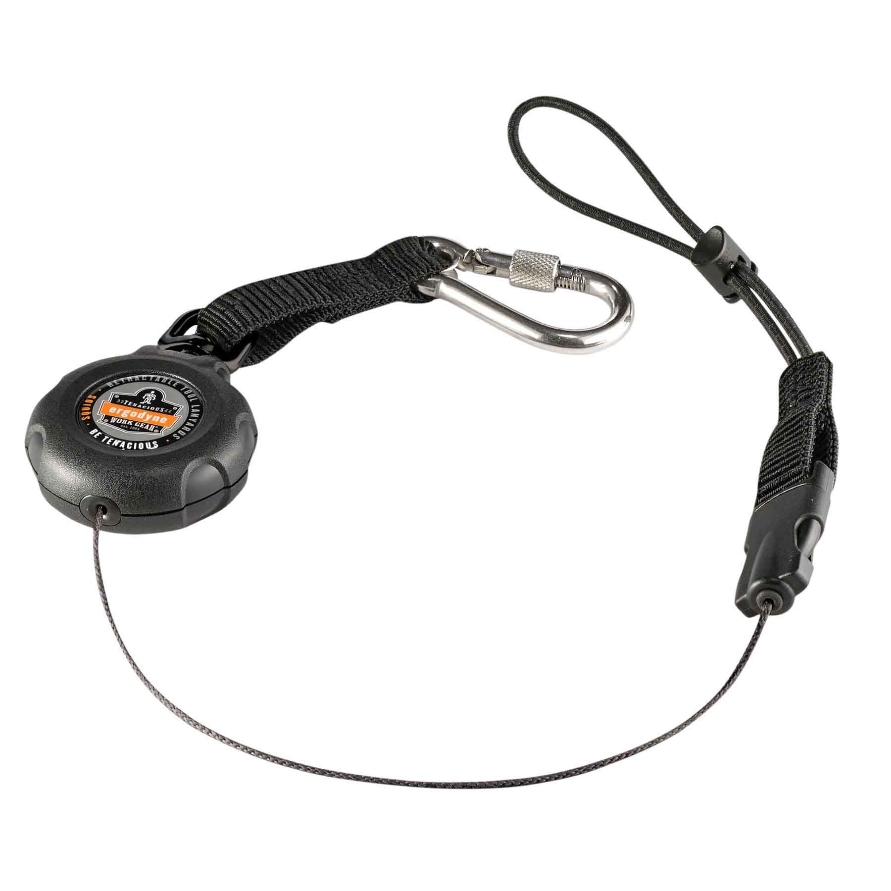 Squids 3001 Retractable Single Carabiner w Loop End - 2lbs