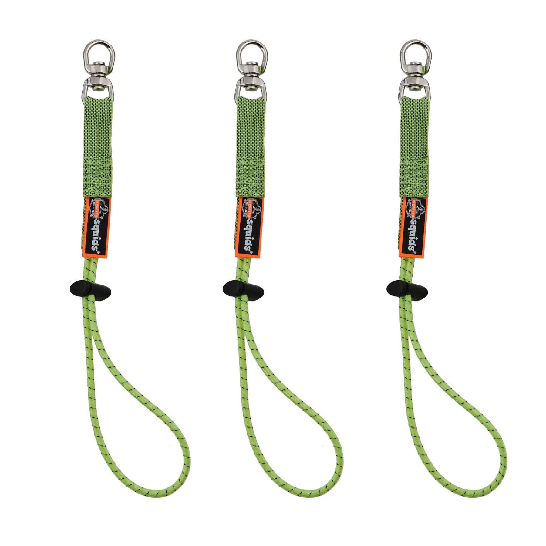 Ergodyne 3713 Elastic Tool Tails Swivel 10lb - 3-Pack