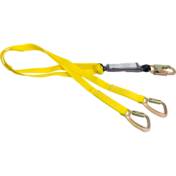 French Creek 446AW - Dual leg 6' shock absorbing lanyard