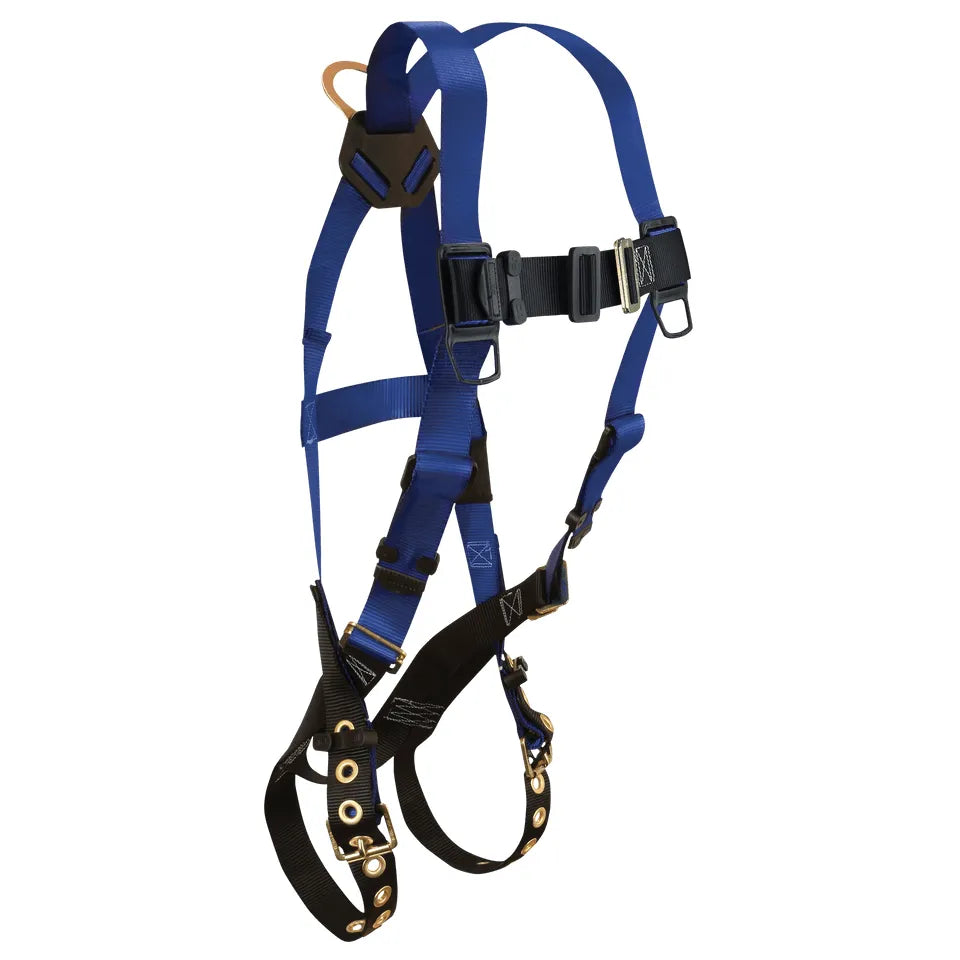 7016 - Contractor 1D Standard Non-belted Full Body Harness, Tongue Buckle Leg Adjustment