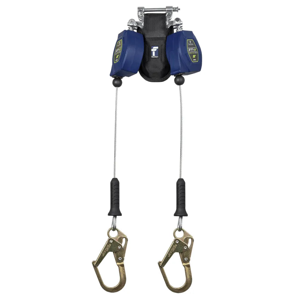 82808TP0 - 8' Cable FT-X Class 2 LE SRL, Twin-leg with Steel Mini Rebar Hooks