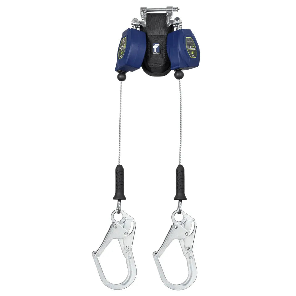 82808TP3 - 8' Cable FT-X Class 2 LE SRL, Twin-leg with Steel Rebar Hooks