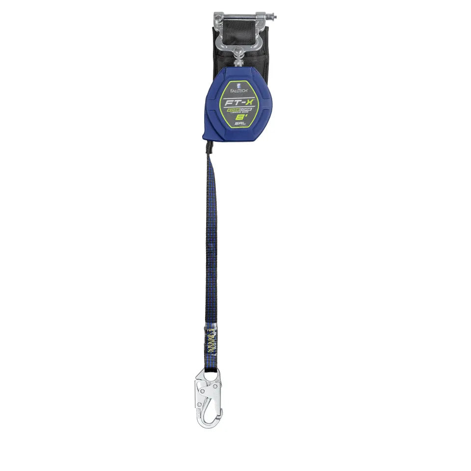 84108SP1 - 8' EdgeCore FT-X Class 2 LE SRL, Single-leg with Steel Snap Hook