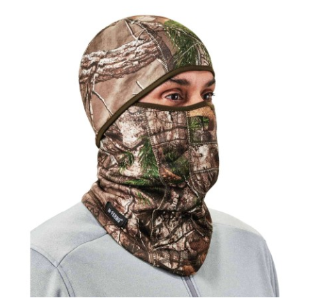 The N-Ferno® 6823 Wind-Proof Balaclava can be worn as a mask, neck gaiter, or shield.