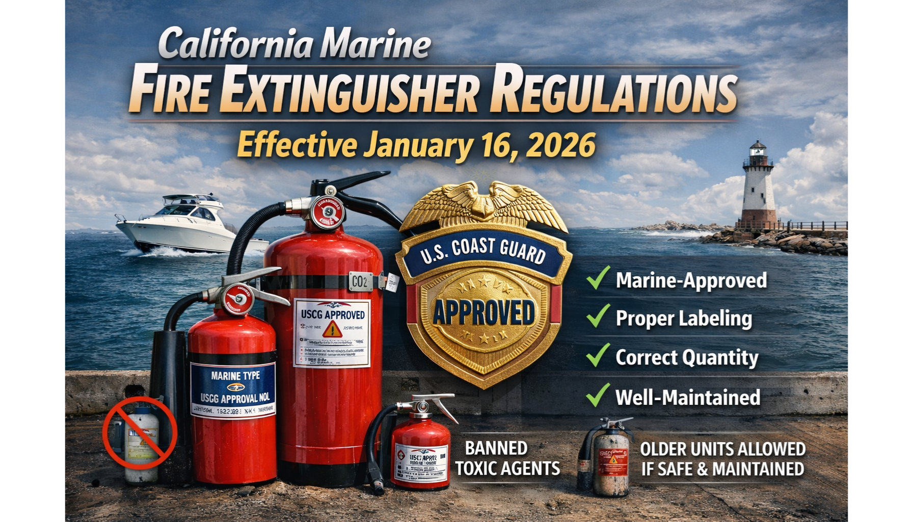 California Fire Extinguisher Updates Effective January 16, 2026