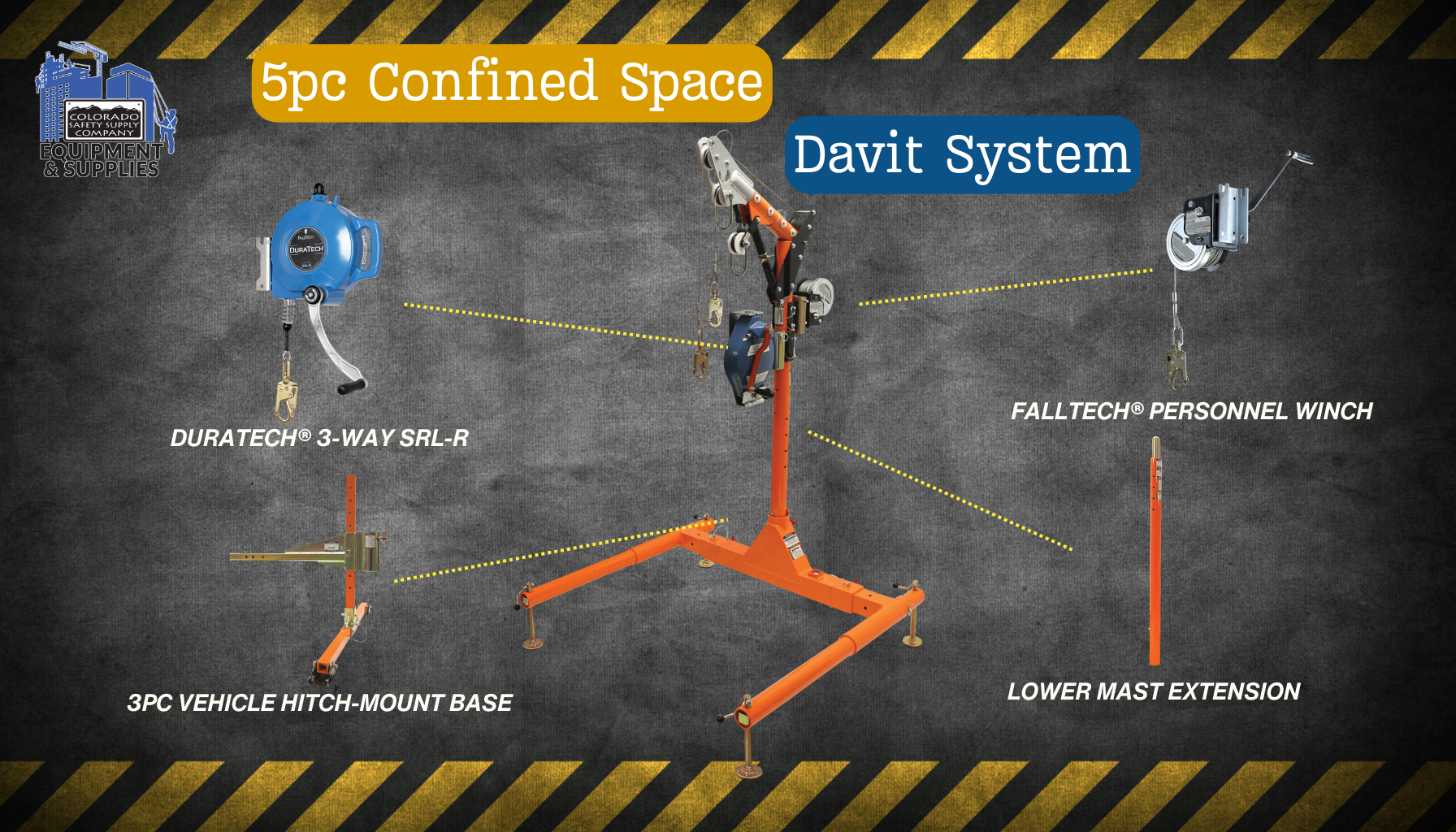 Ensuring Safety with FallTech's 5PC Confined Space Davit System