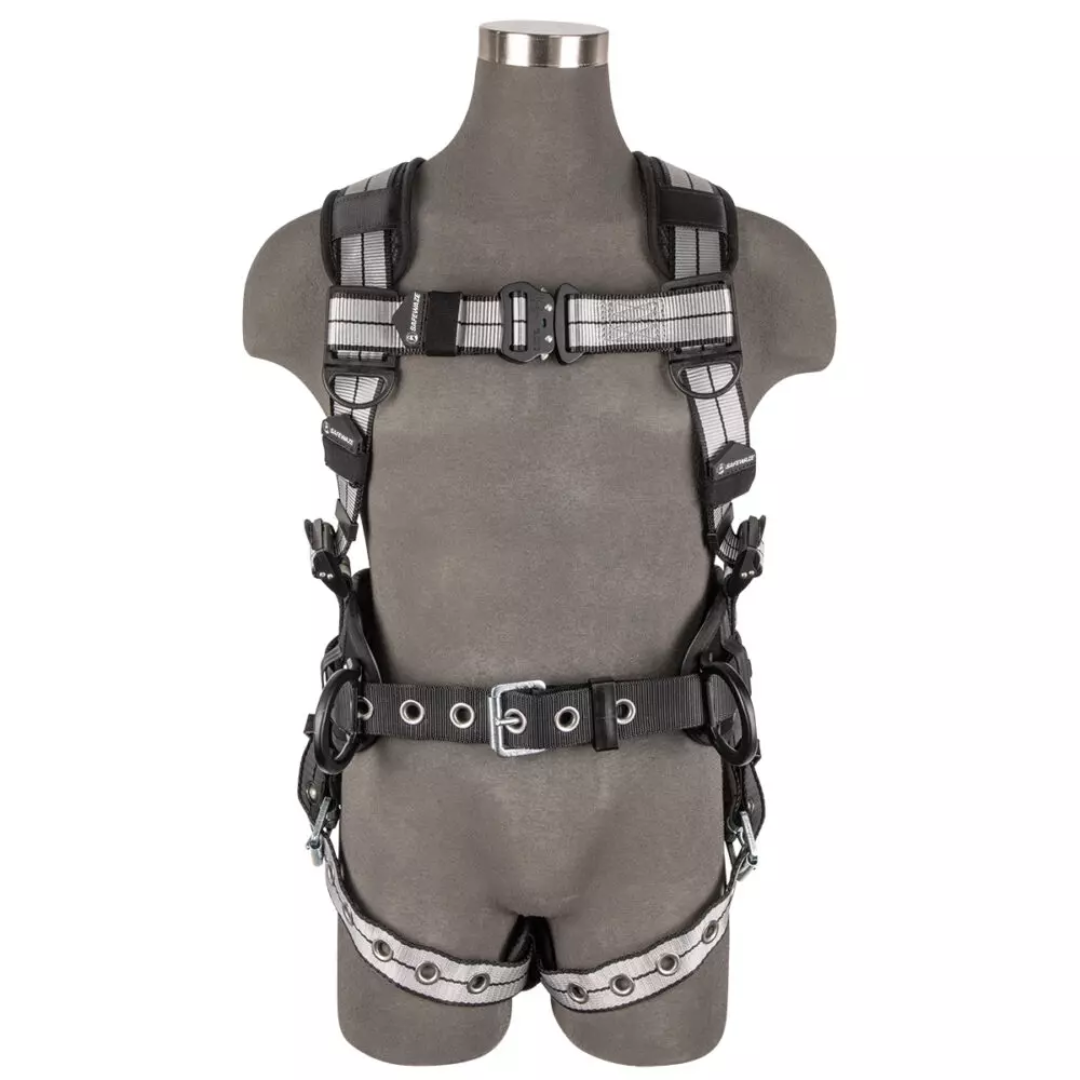 Safewaze - PRO+ Slate Construction Harness: Alu 3D, Alu QC Chest, TB Legs