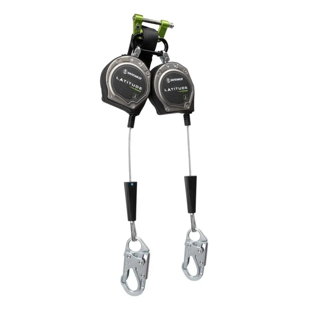 Safewaze Latitude Edge 8' Dual Cable SRL-P: Snap Hooks
