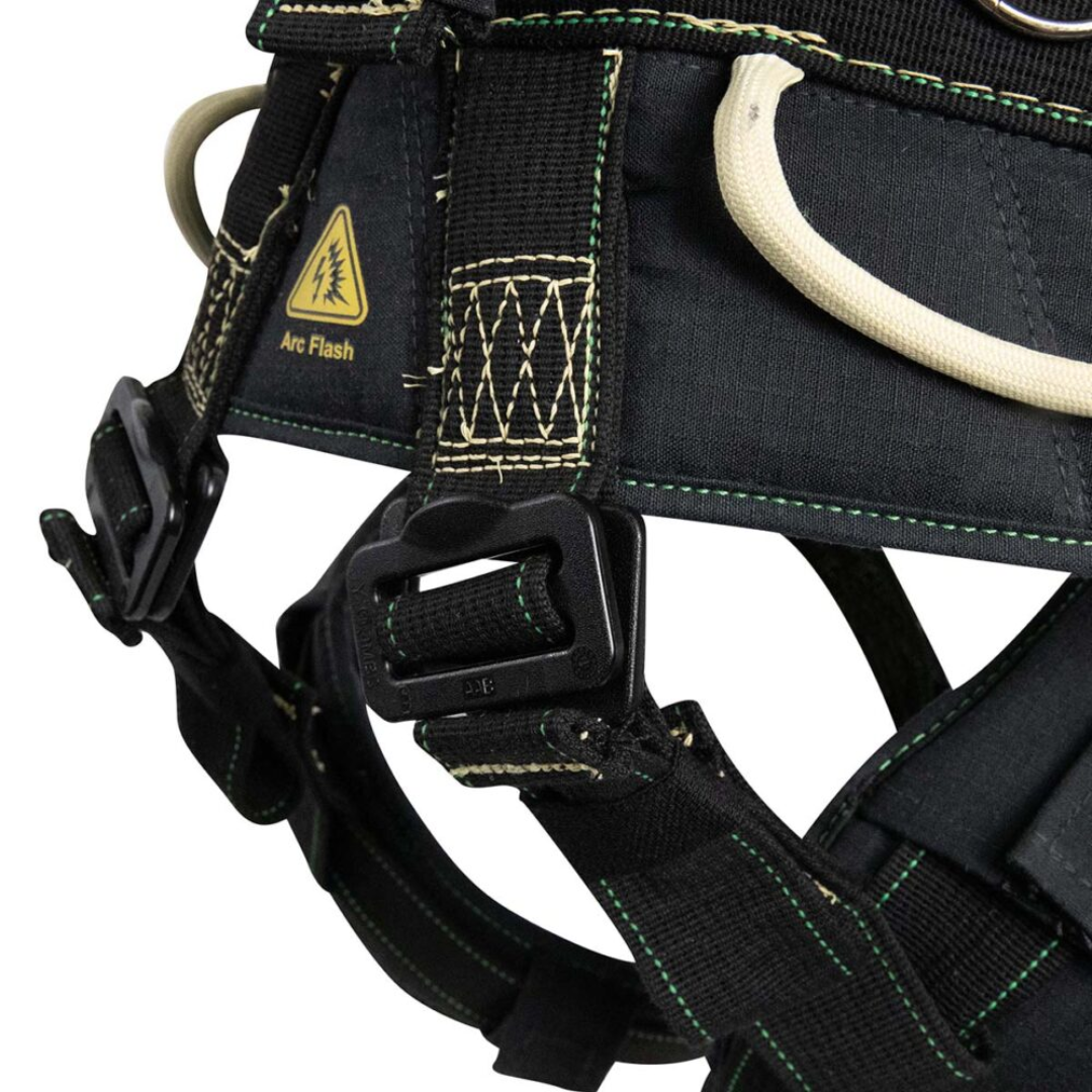 Arc Flash Wind & Tower Harness: 5D, QC Legs