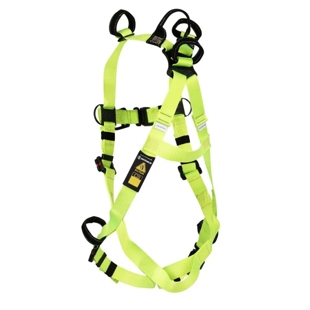 Arc Flash Full Body Retrieval Harness: SL 3D, SL Shoulder D’s, DE QC Chest, DE FD, DE QC Legs