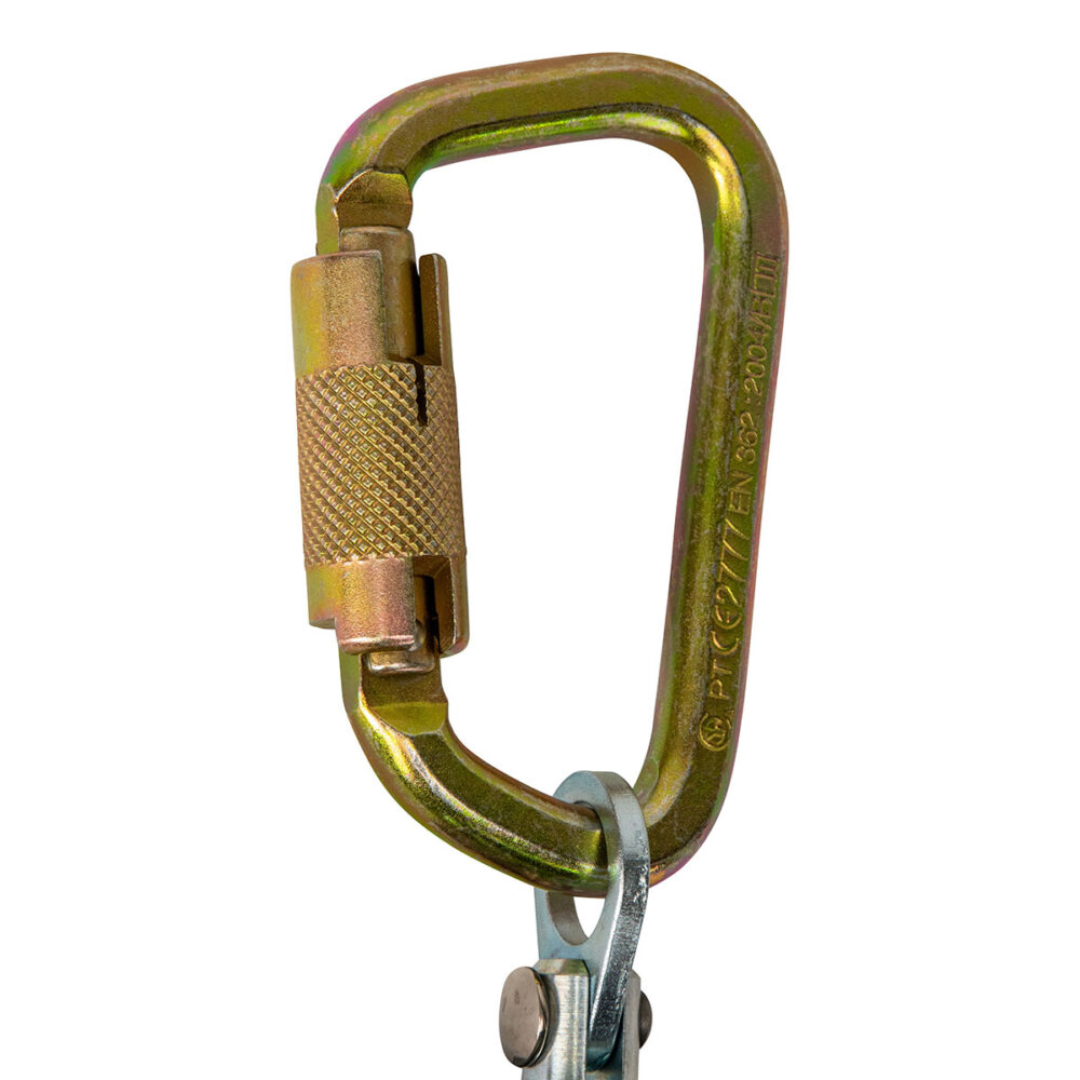 Latitude Pro Arc Flash 10' Single SRL-P: Steel Carabiner, Snap Hook