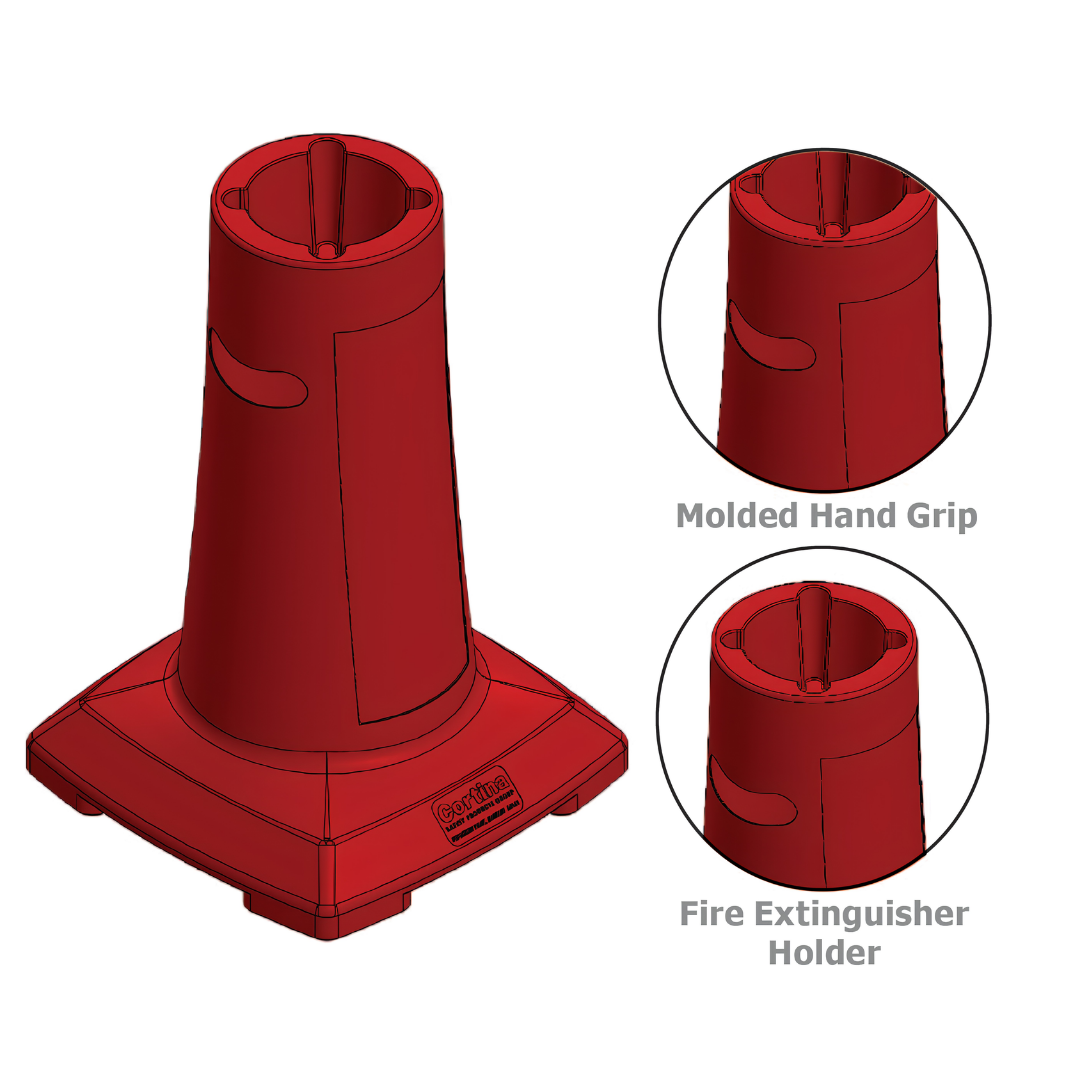 Cortina Safety Products | First Responder Fire Extinguisher Stand