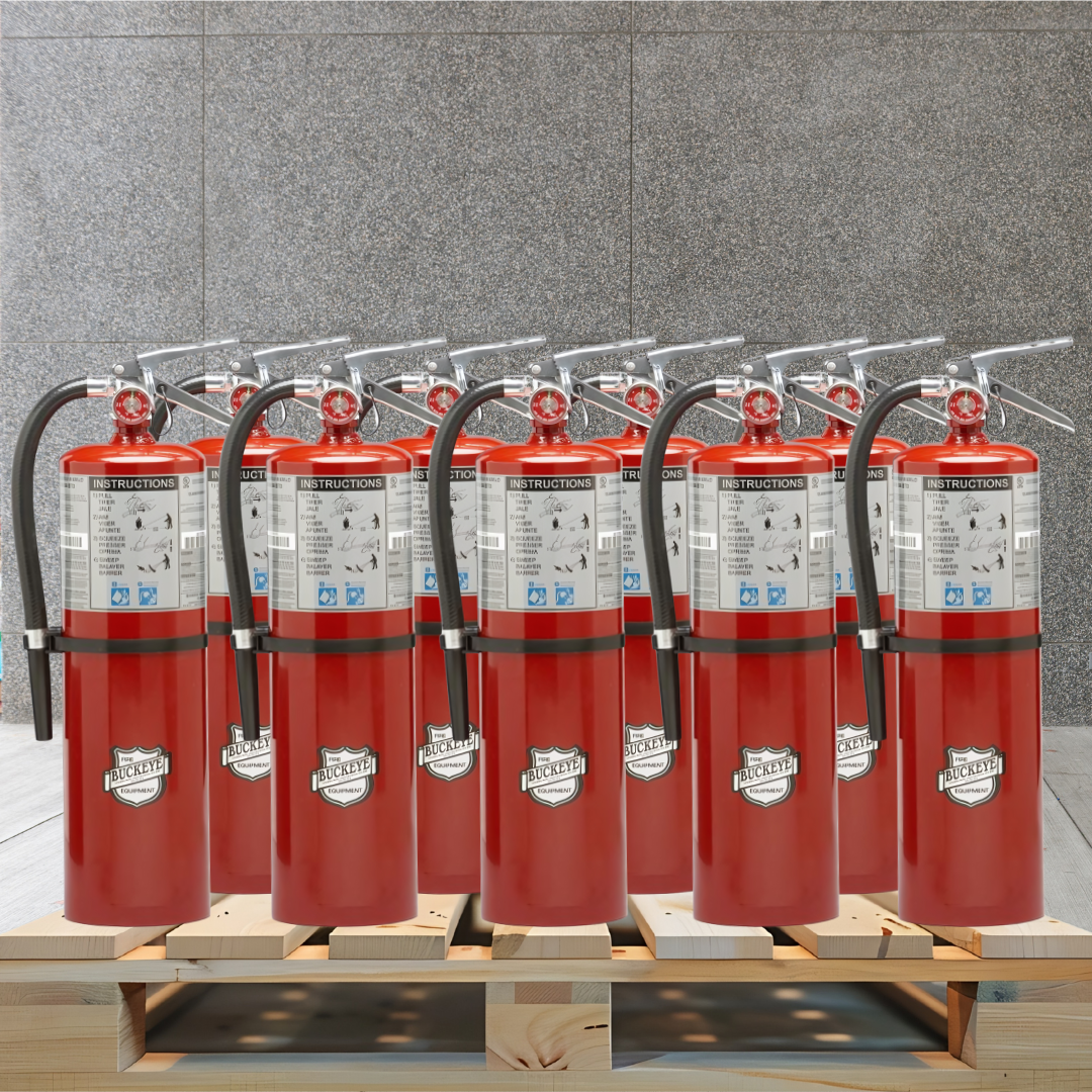 Pallet of Fire Extinguishers