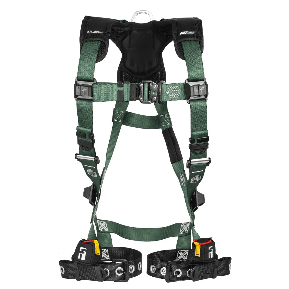 FT-1910 1D Standard Non-Belted Full Body Harness, Tongue Buckle Leg Adjustment