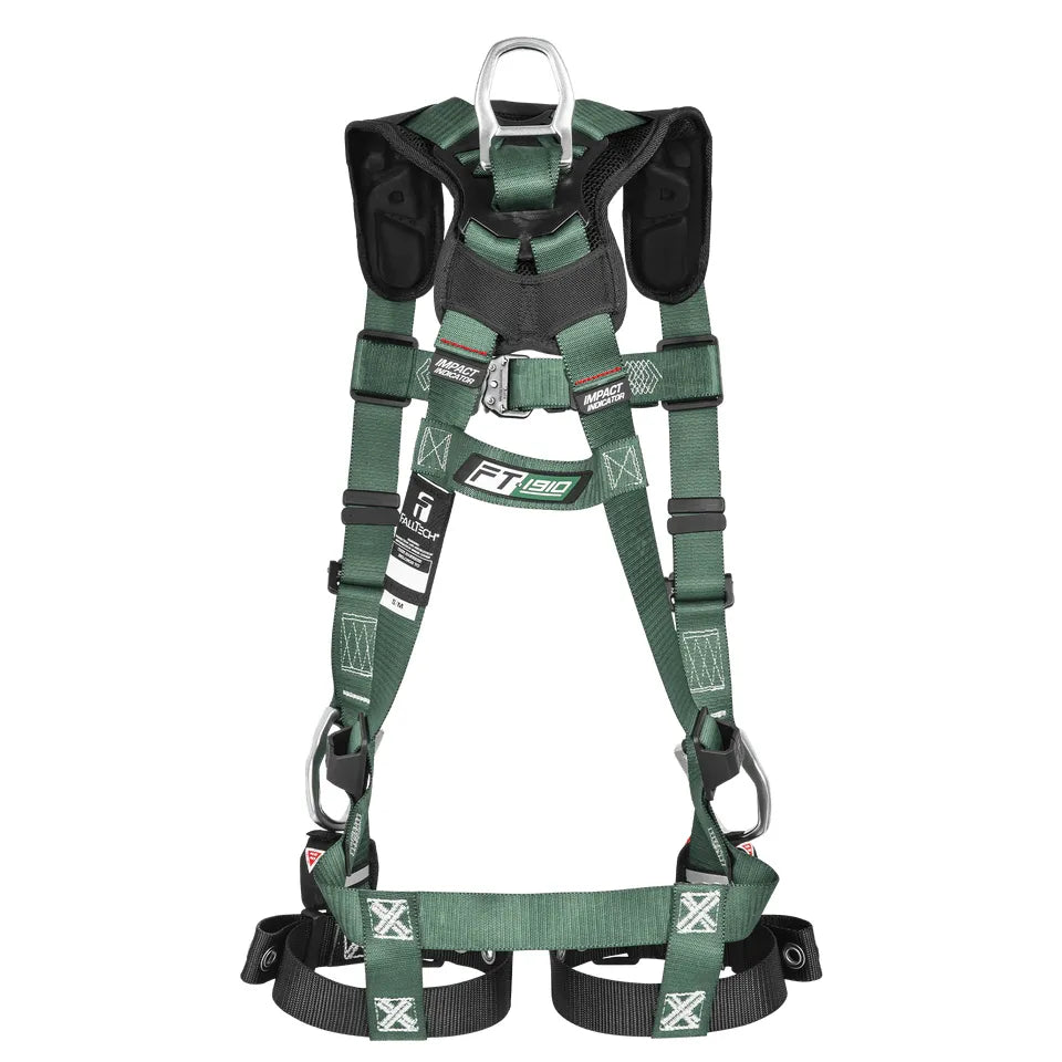 FT-1910 1D Standard Non-Belted Full Body Harness, Quick-Connect Leg Adjustment