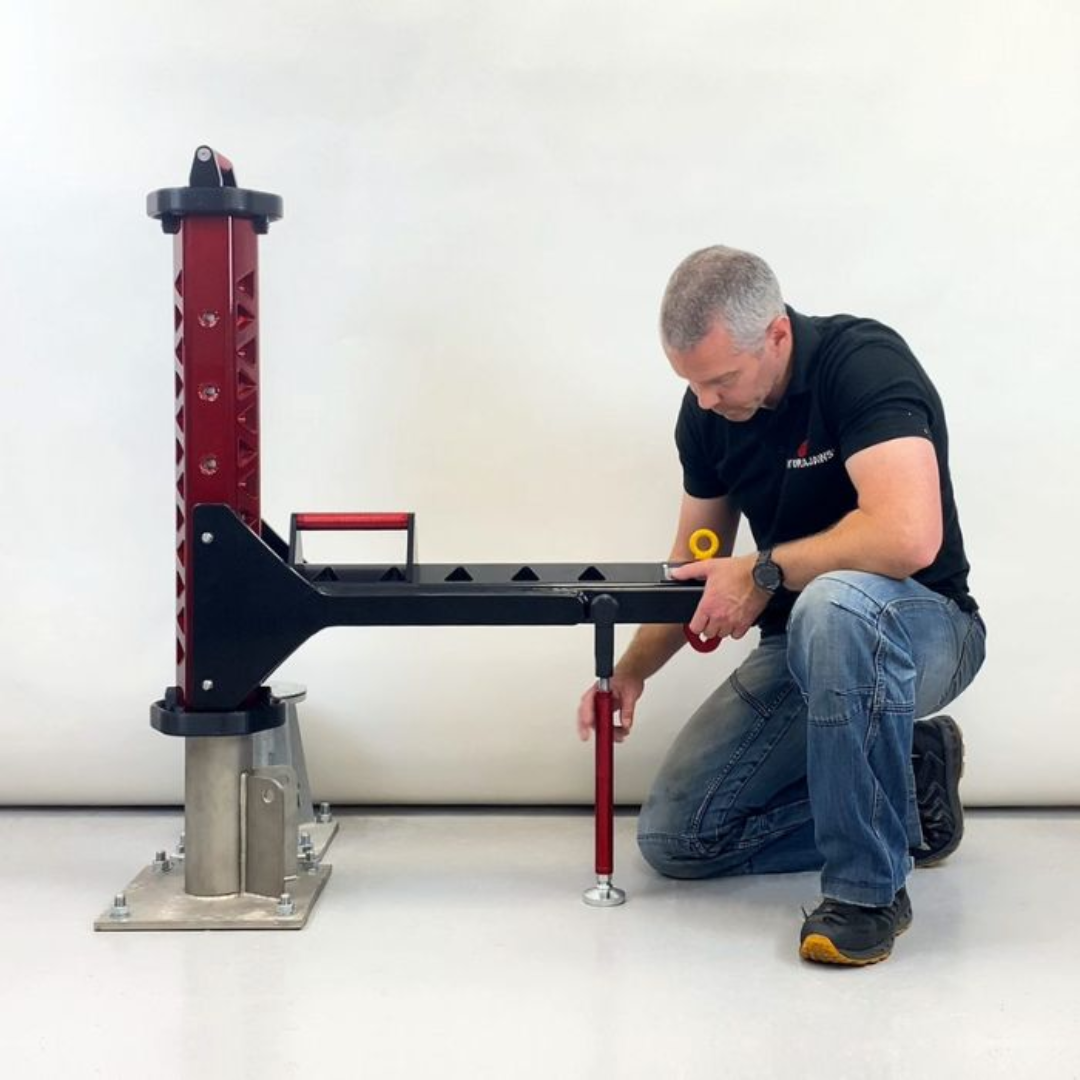 M35+ Reverse Davit Arm Test Rig