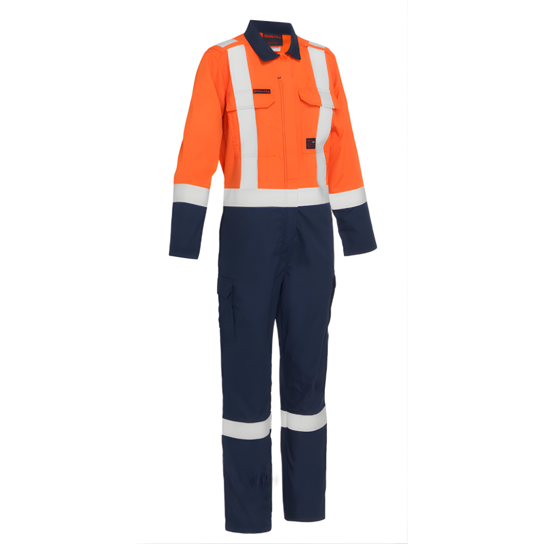 Bisley AR/FR Women's Ripstop Coverall with Navy Bottom | PIP